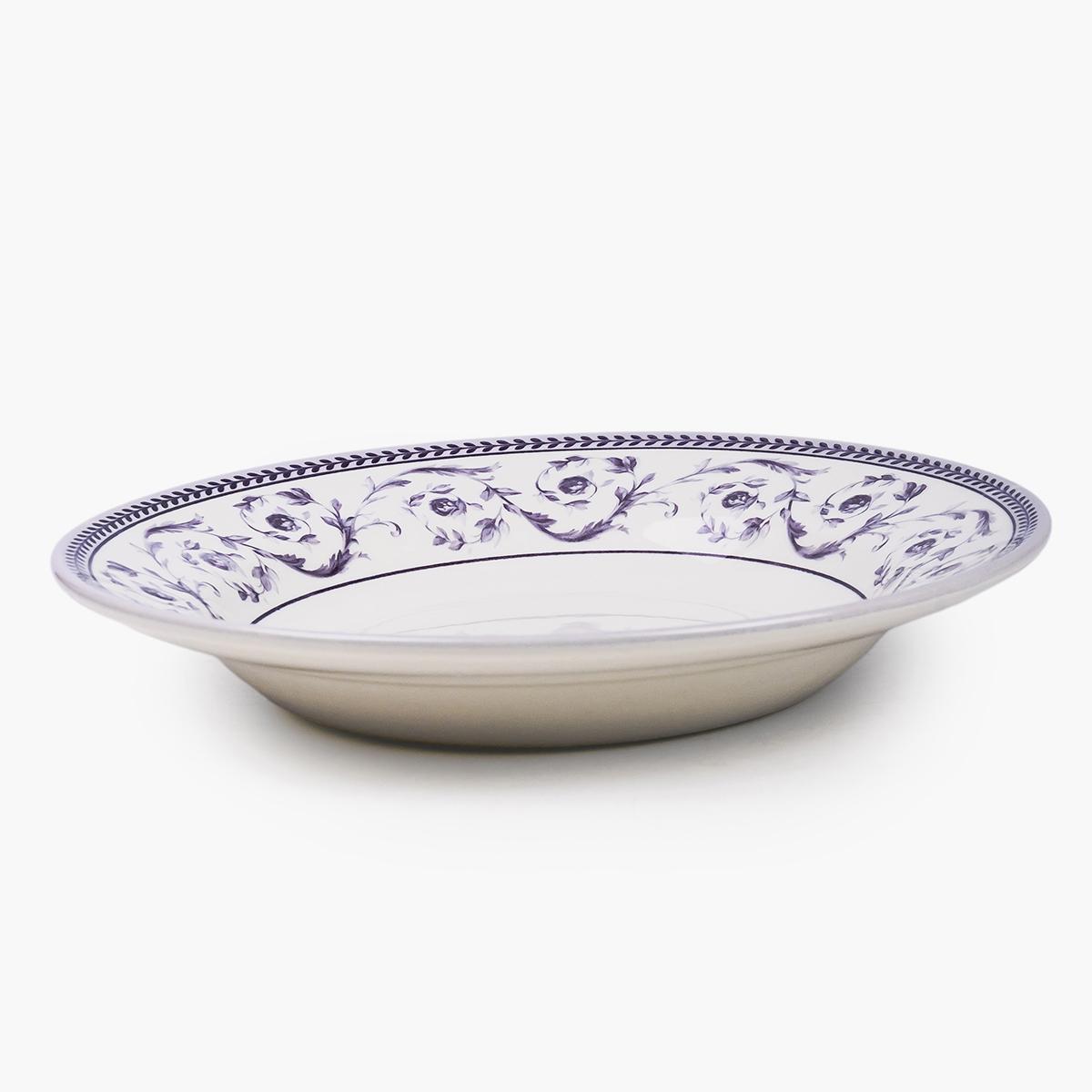 Claytan Callista Ceramic Soup Plate - 23 cm