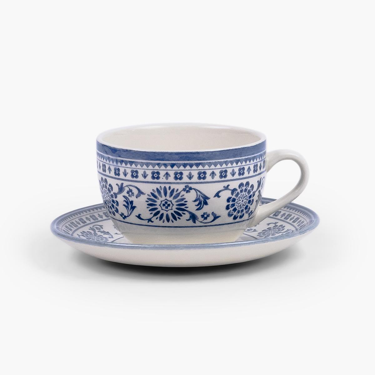 Claytan Plethora Porcelain Coffee Cup and Saucer Set - 240 ml