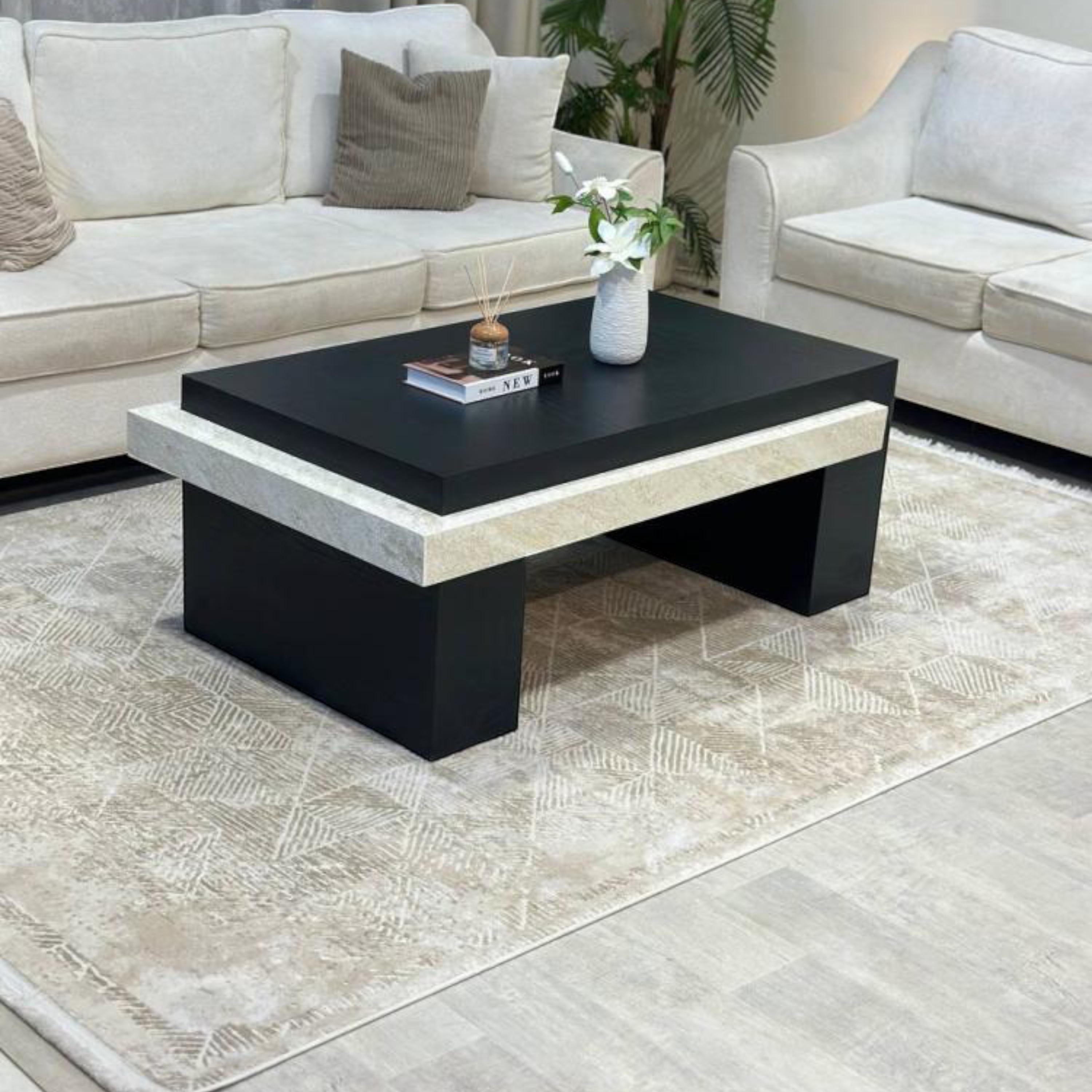 Wooden Top Coffee Table - 130x70x50 cms-furniture-livingroom-coffeetables-image-2