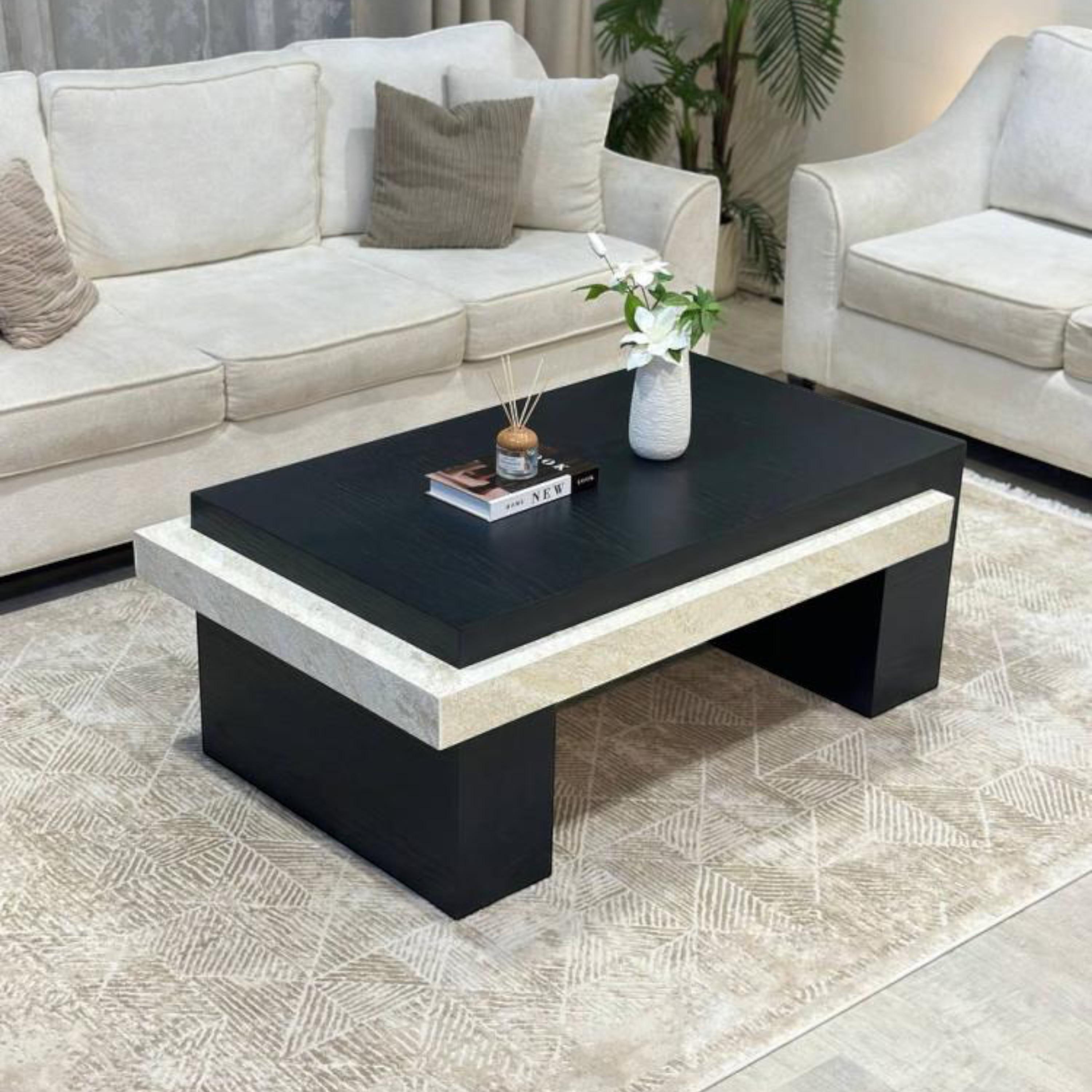 Wooden Top Coffee Table - 130x70x50 cms-furniture-livingroom-coffeetables-image-4