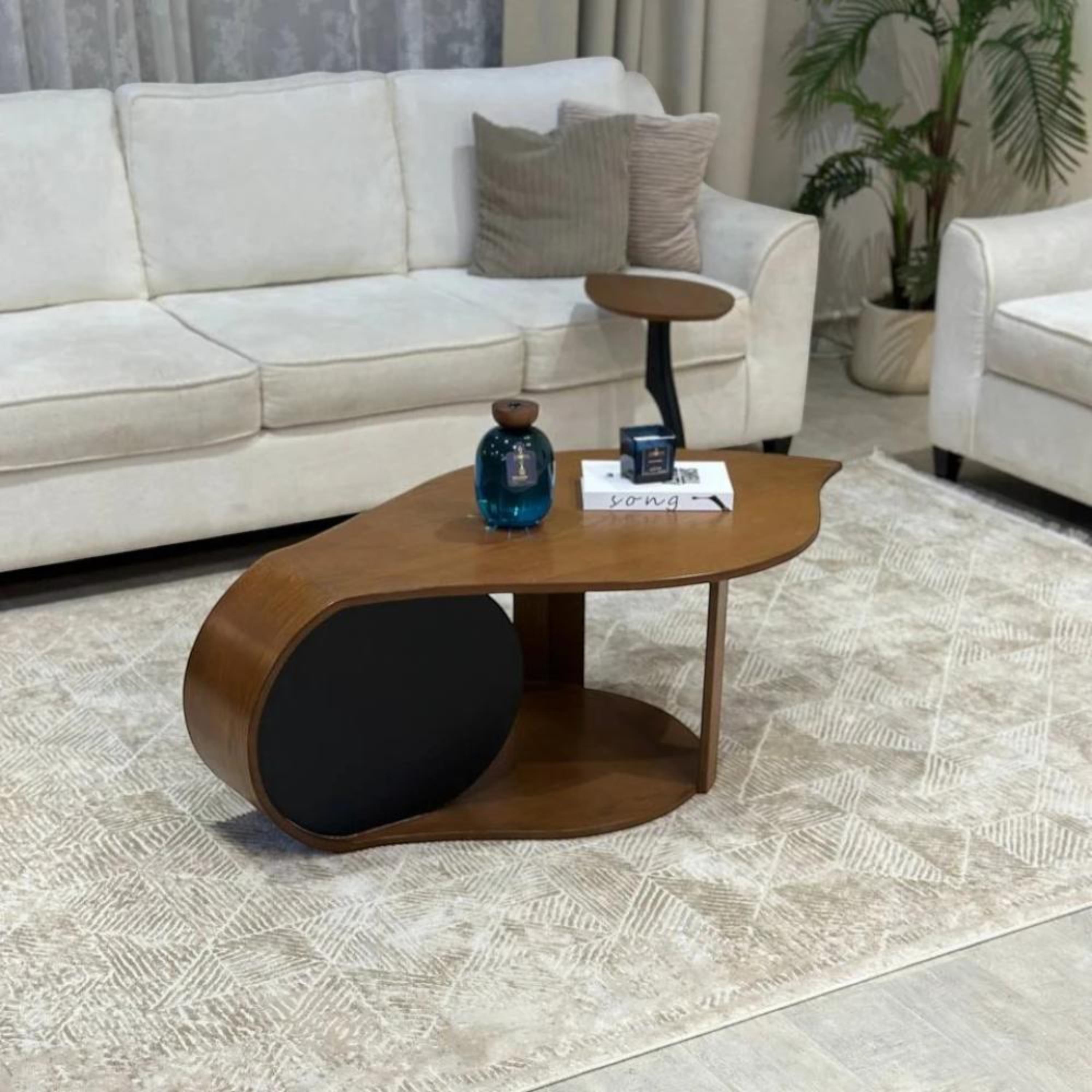 Wooden Top Coffee Table and Side Table Set-furniture-livingroom-coffeetables-image-2