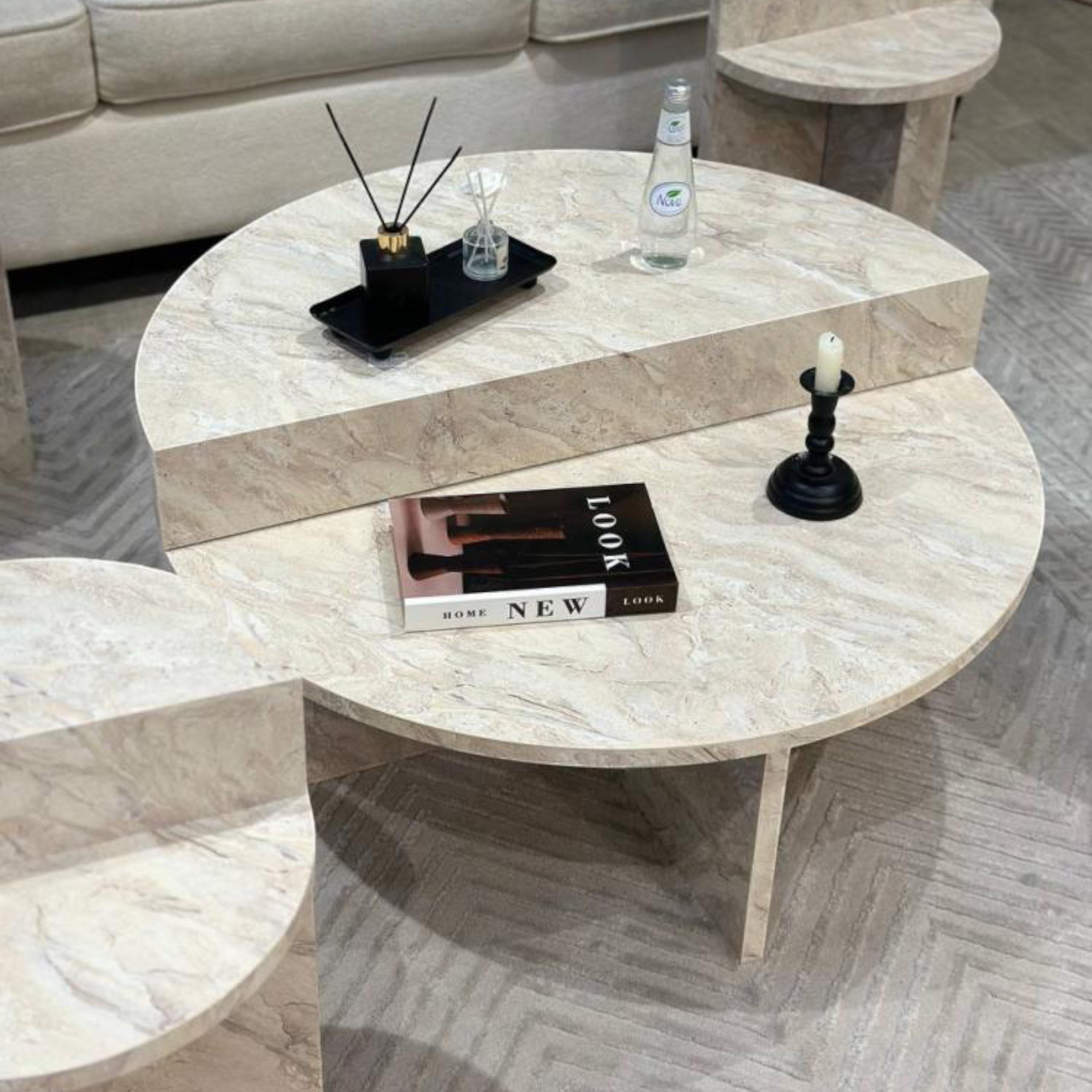 Wooden Top 5-Piece Coffee Table and Side Table Set-furniture-livingroom-coffeetables-image-2