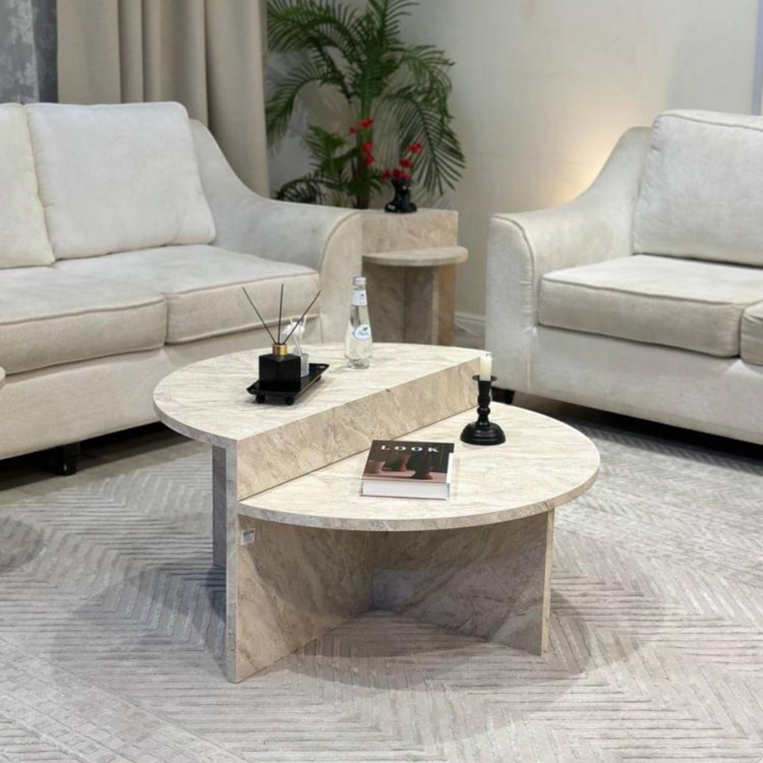 Wooden Top 5-Piece Coffee Table and Side Table Set-furniture-livingroom-coffeetables-image-4