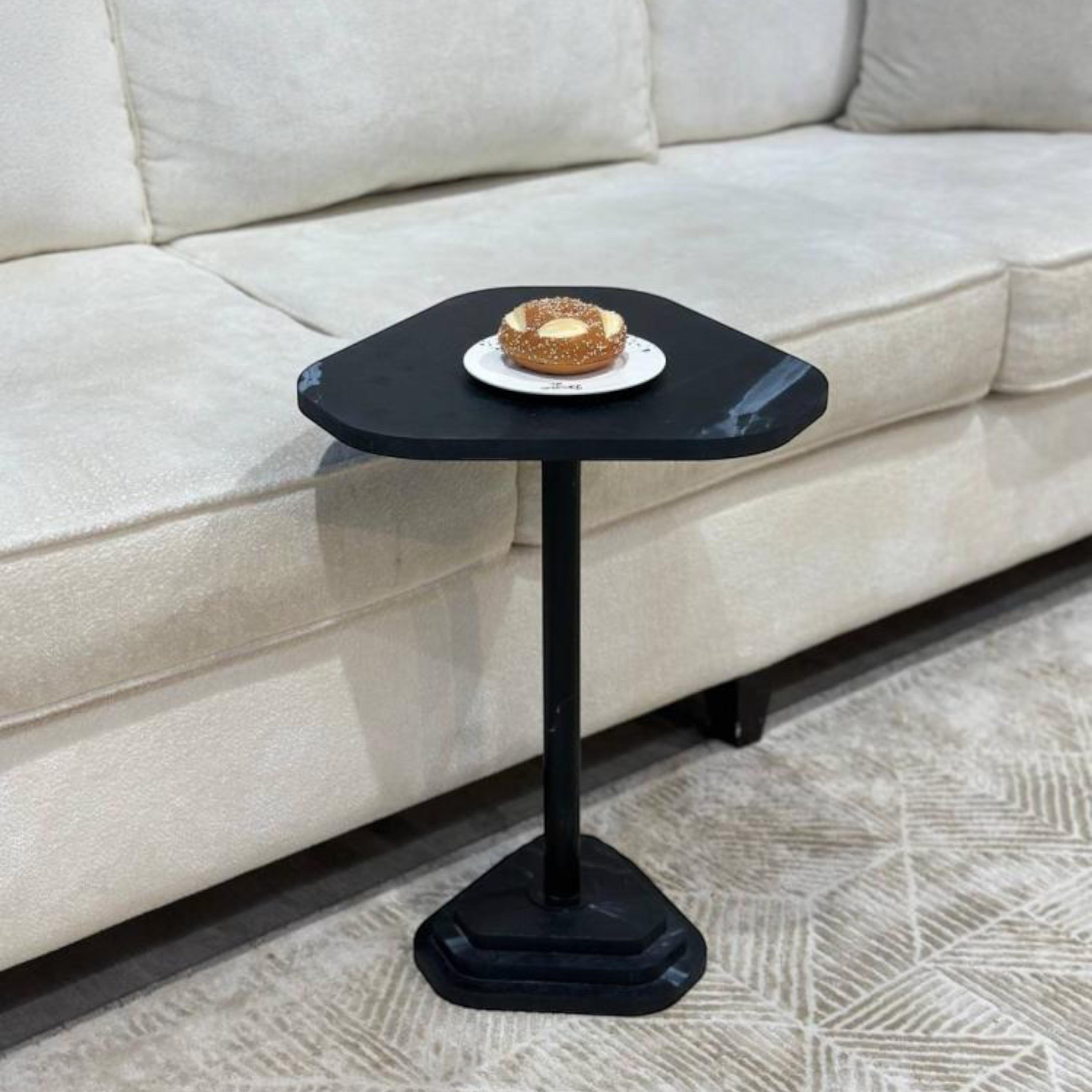 Wooden Top Pedestal Side Table - 40x37x54 cms-furniture-livingroom-sideandendtables-image-2