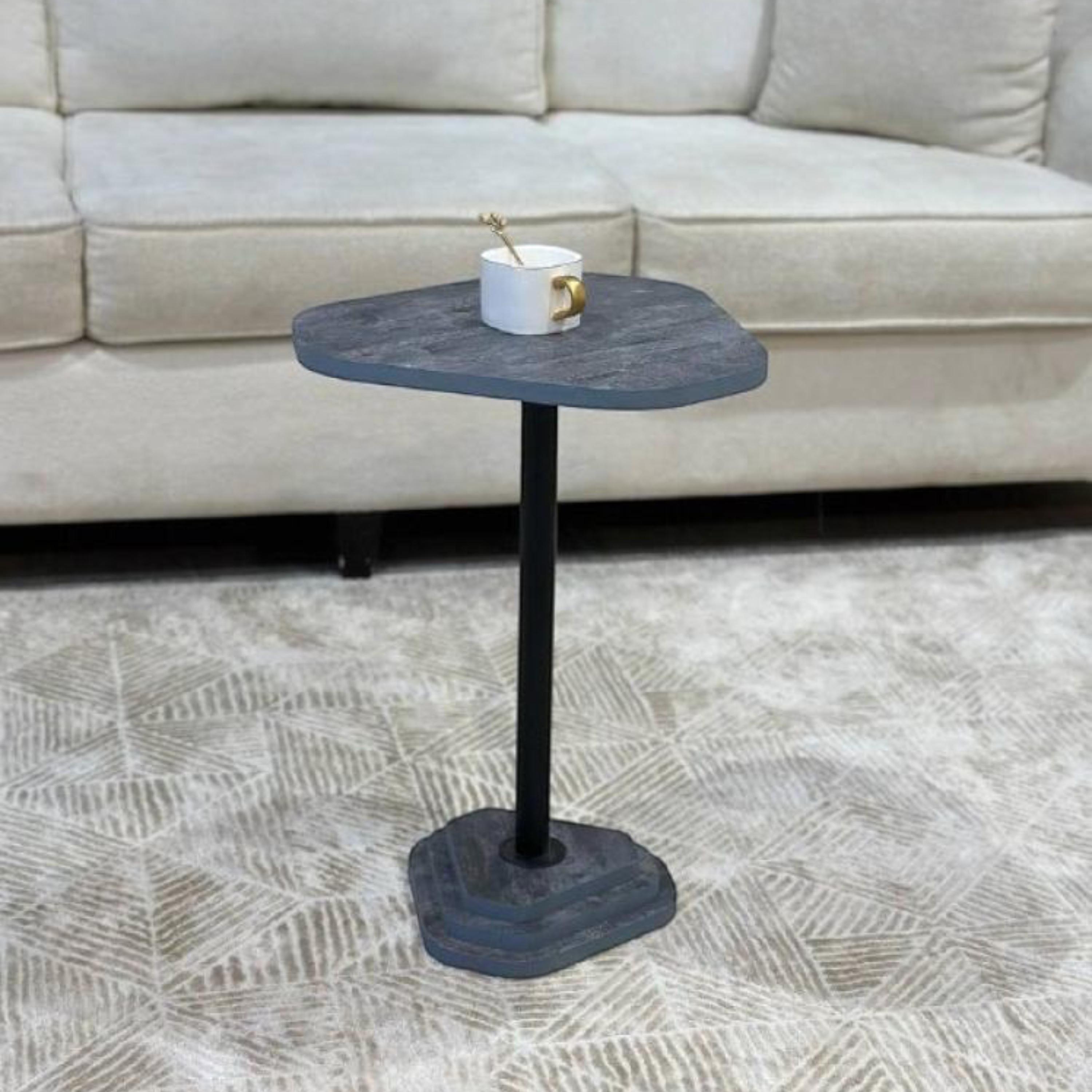 Wooden Top Side Table - 40x37x54 cm-furniture-livingroom-sideandendtables-image-2