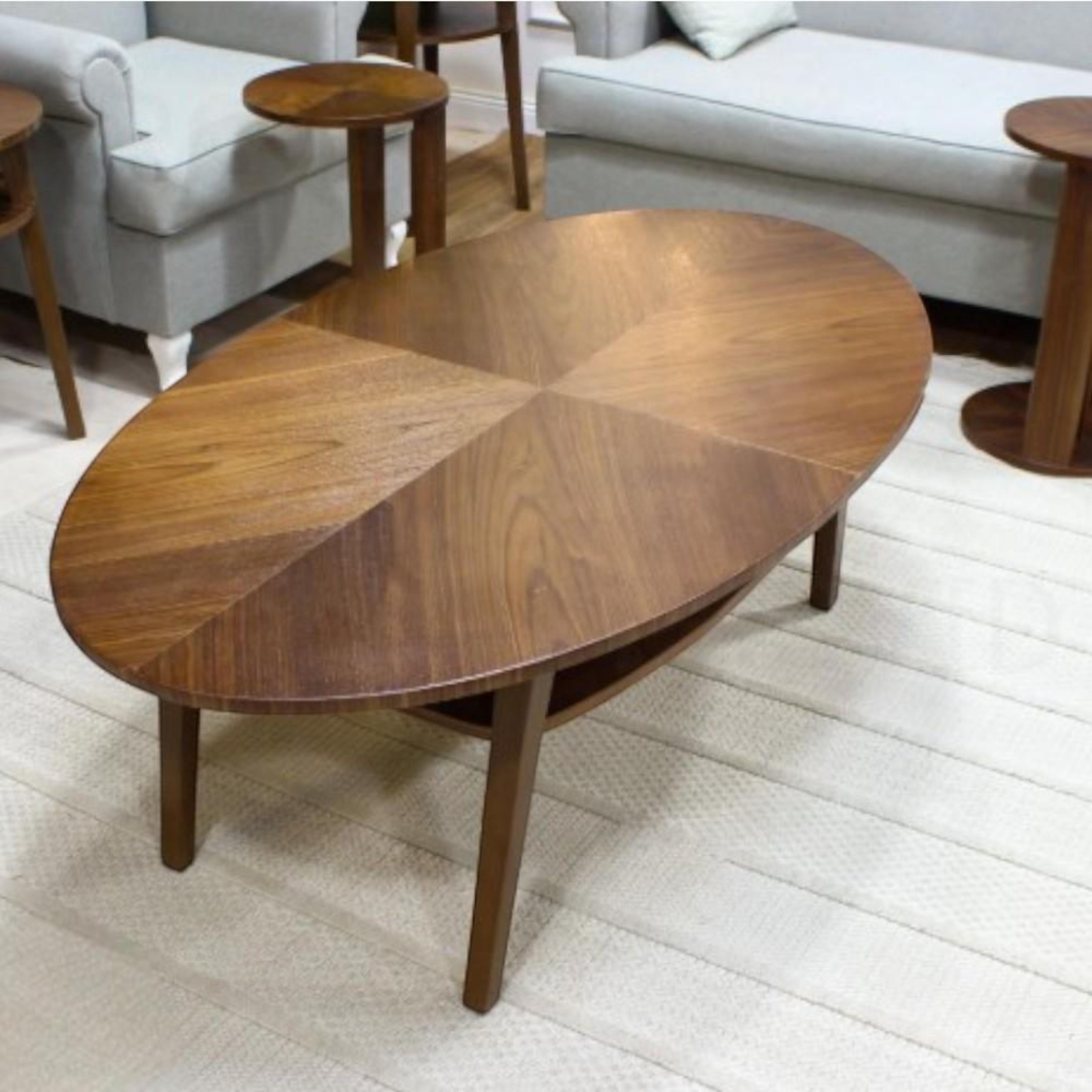 Wooden Top 5-Piece Coffee Table and Side Table Set-furniture-livingroom-coffeetables-image-2