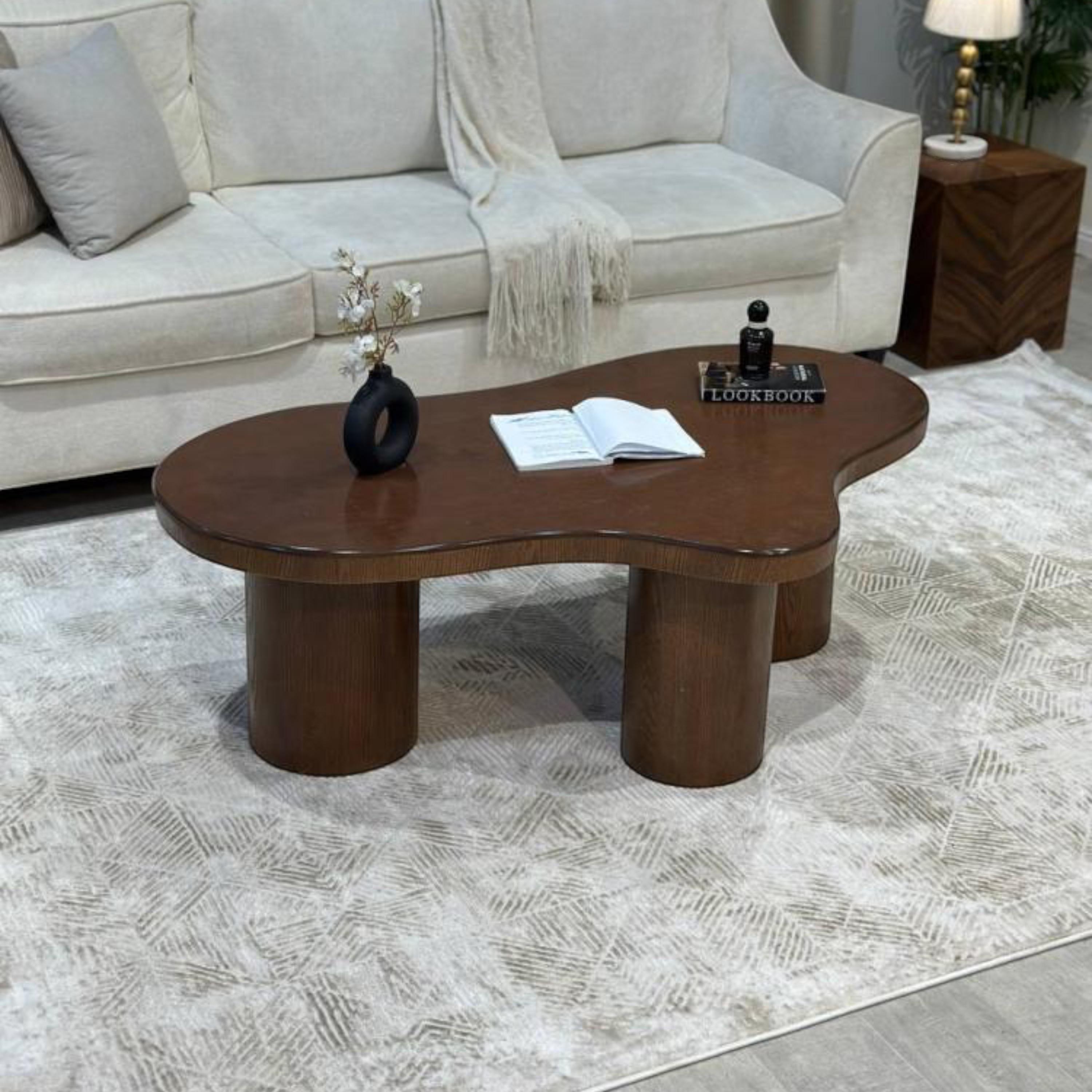 Wooden Top Coffee Table - 120x70x50 cms-furniture-livingroom-coffeetables-image-3