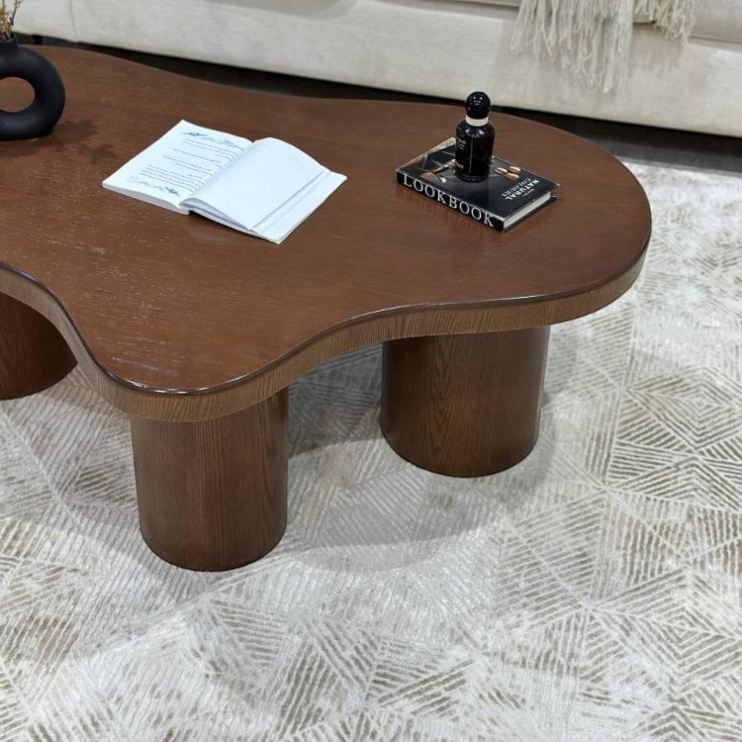 Wooden Top Coffee Table - 120x70x50 cms-furniture-livingroom-coffeetables-image-4