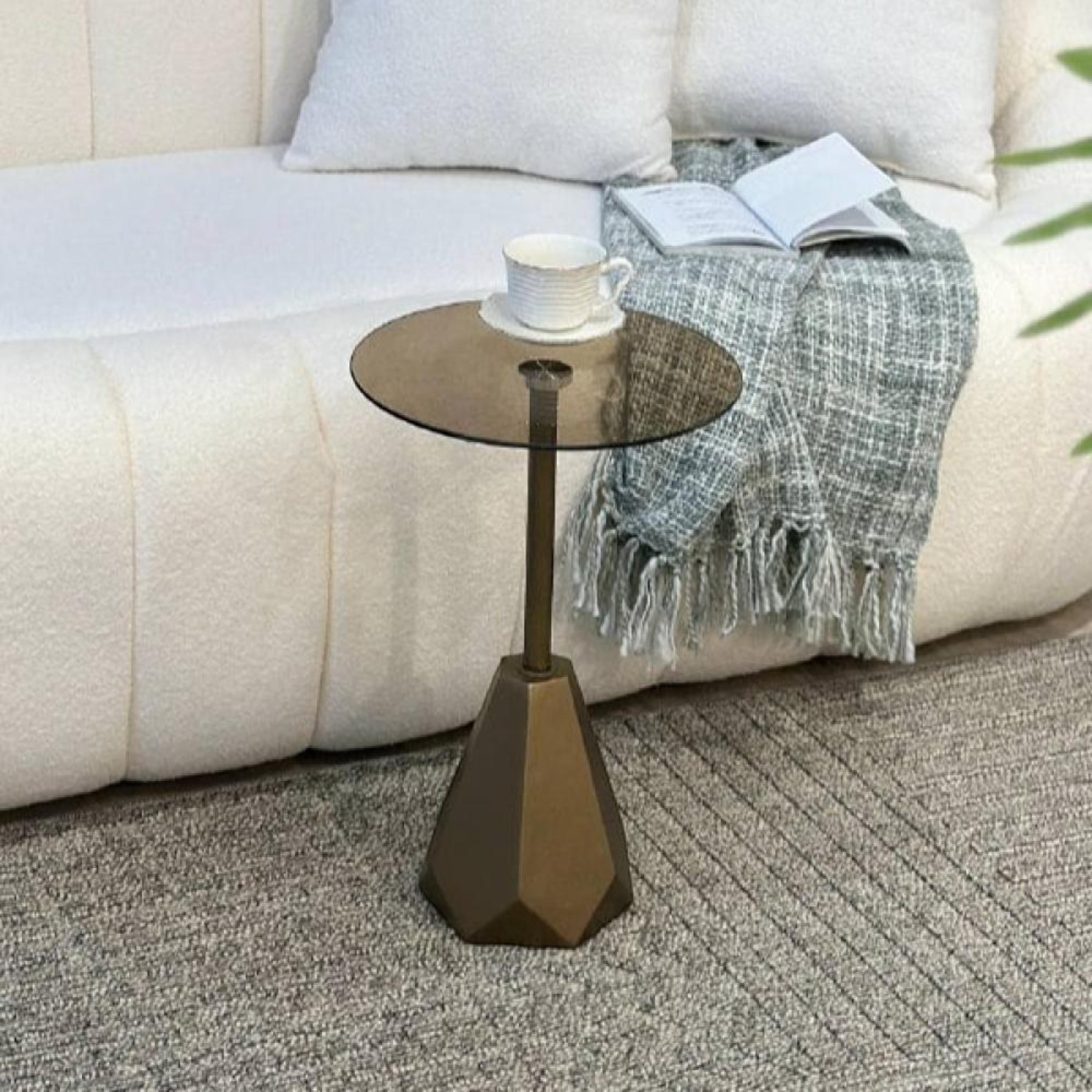 Glass Top Side Table - 35x35x55 cm-furniture-livingroom-sideandendtables-image-2