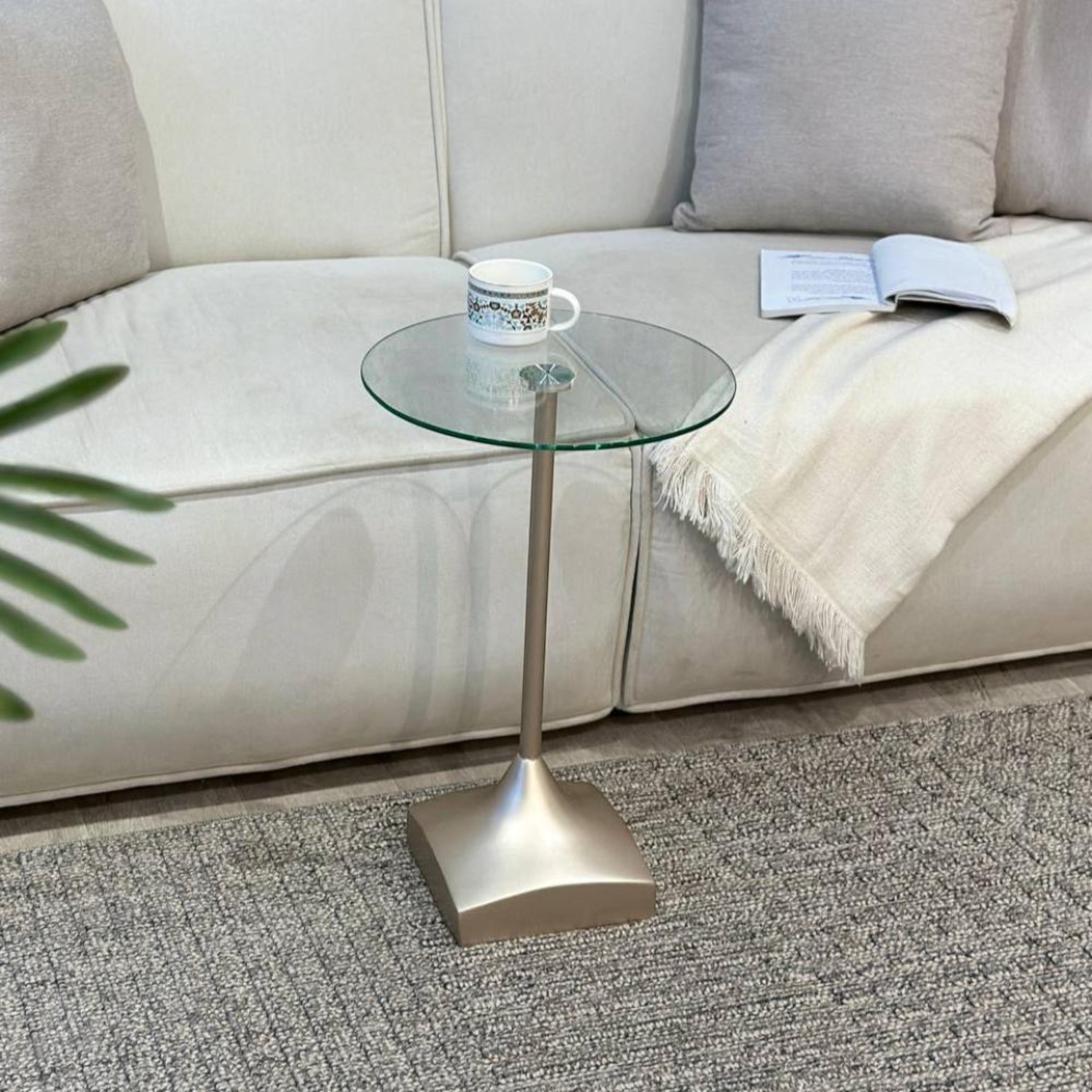 Glass Top Side Table - 35x435x55 cms-furniture-livingroom-sideandendtables-image-2