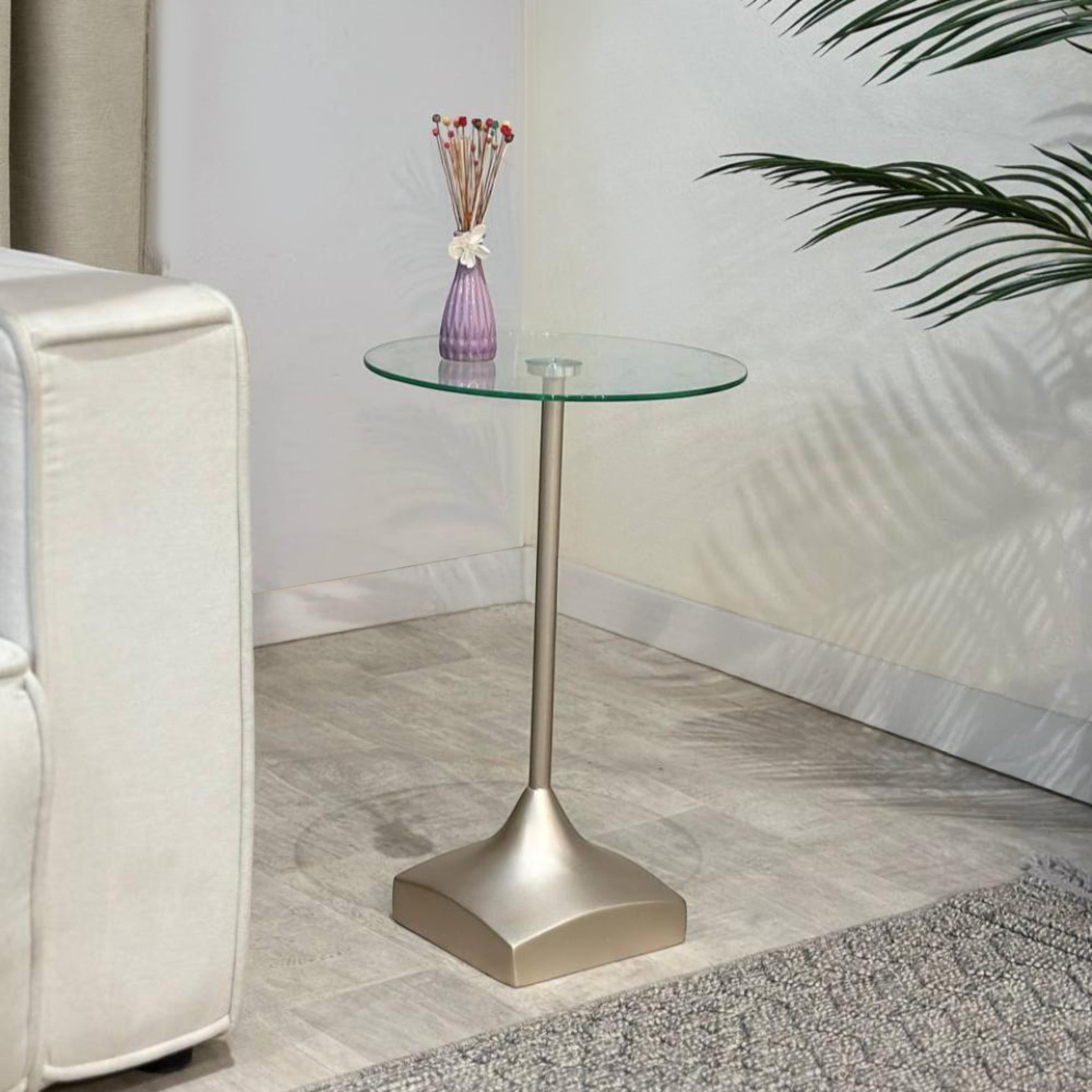 Glass Top Side Table - 35x435x55 cms-furniture-livingroom-sideandendtables-image-3