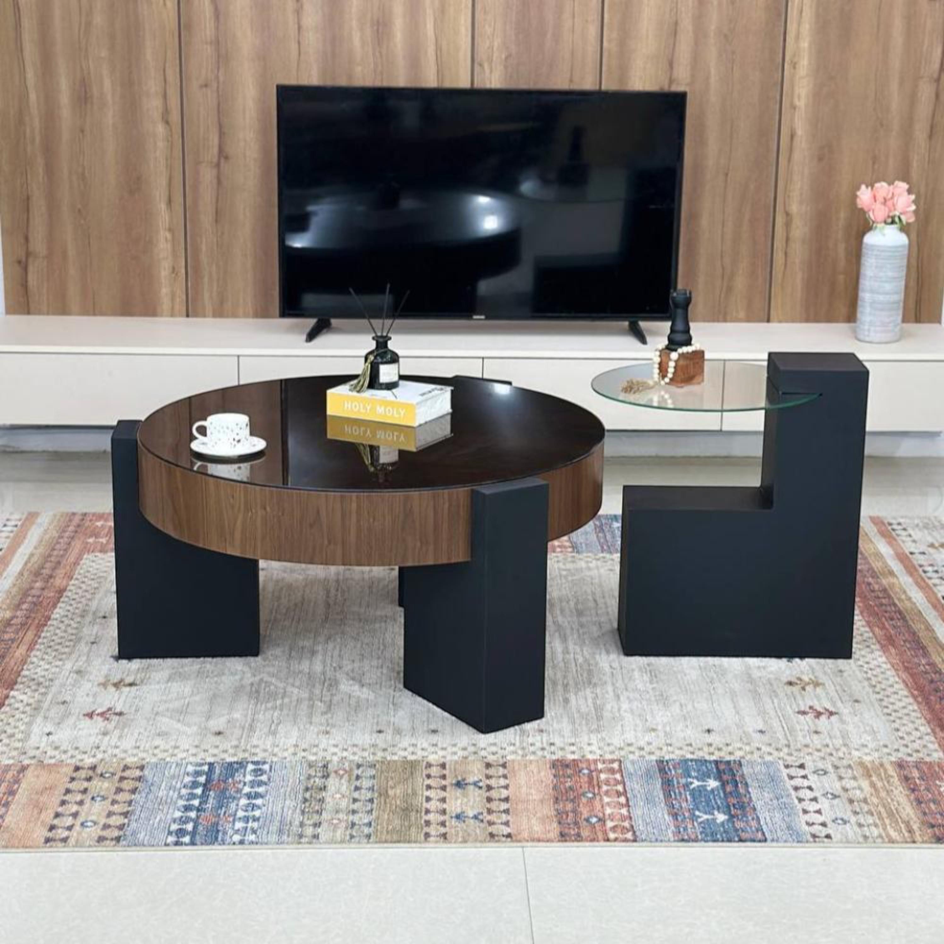 Glass Top 2-Piece  Table Set-furniture-livingroom-coffeetables-image-1