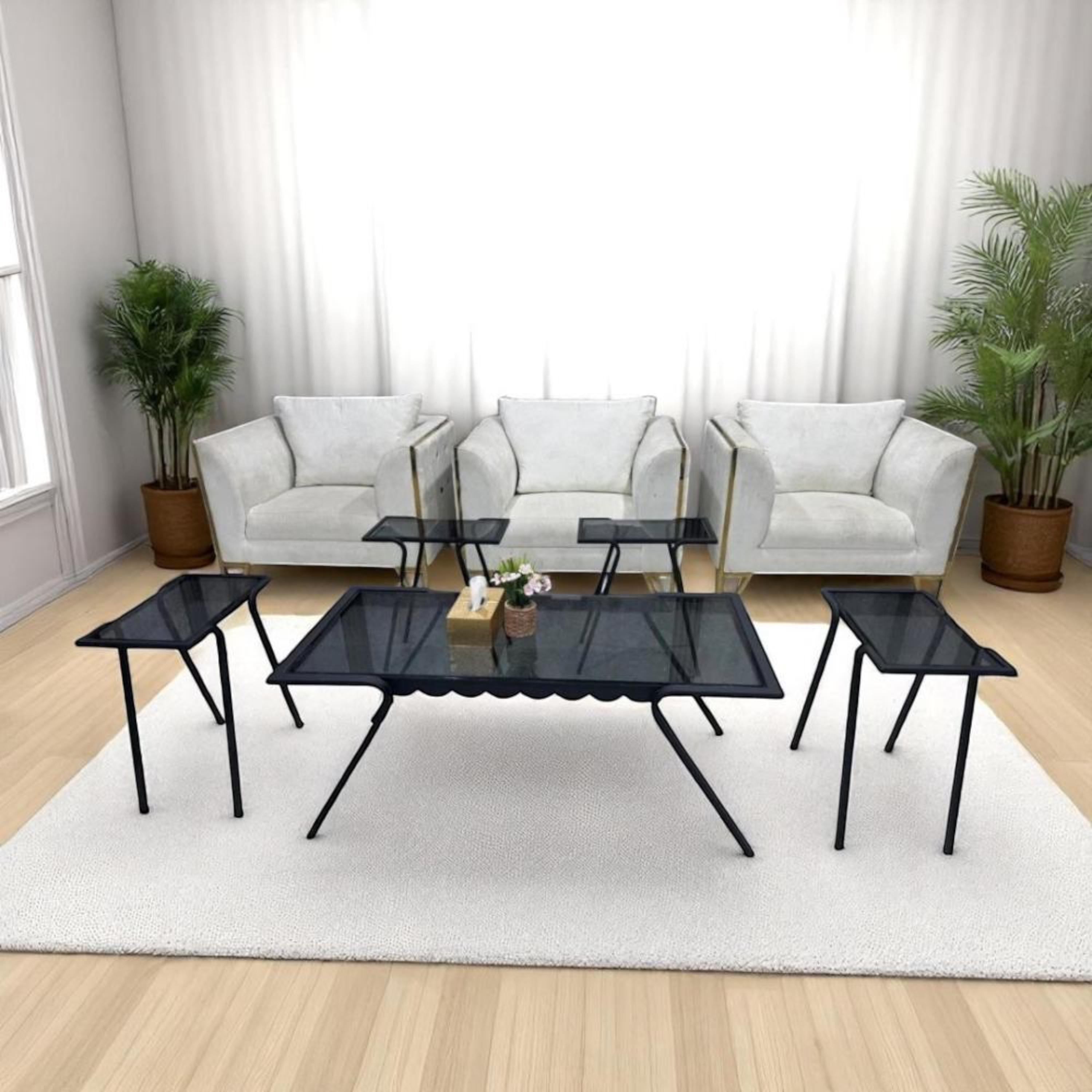 Glass Top 5-Piece Table Set-furniture-livingroom-coffeetables-image-3