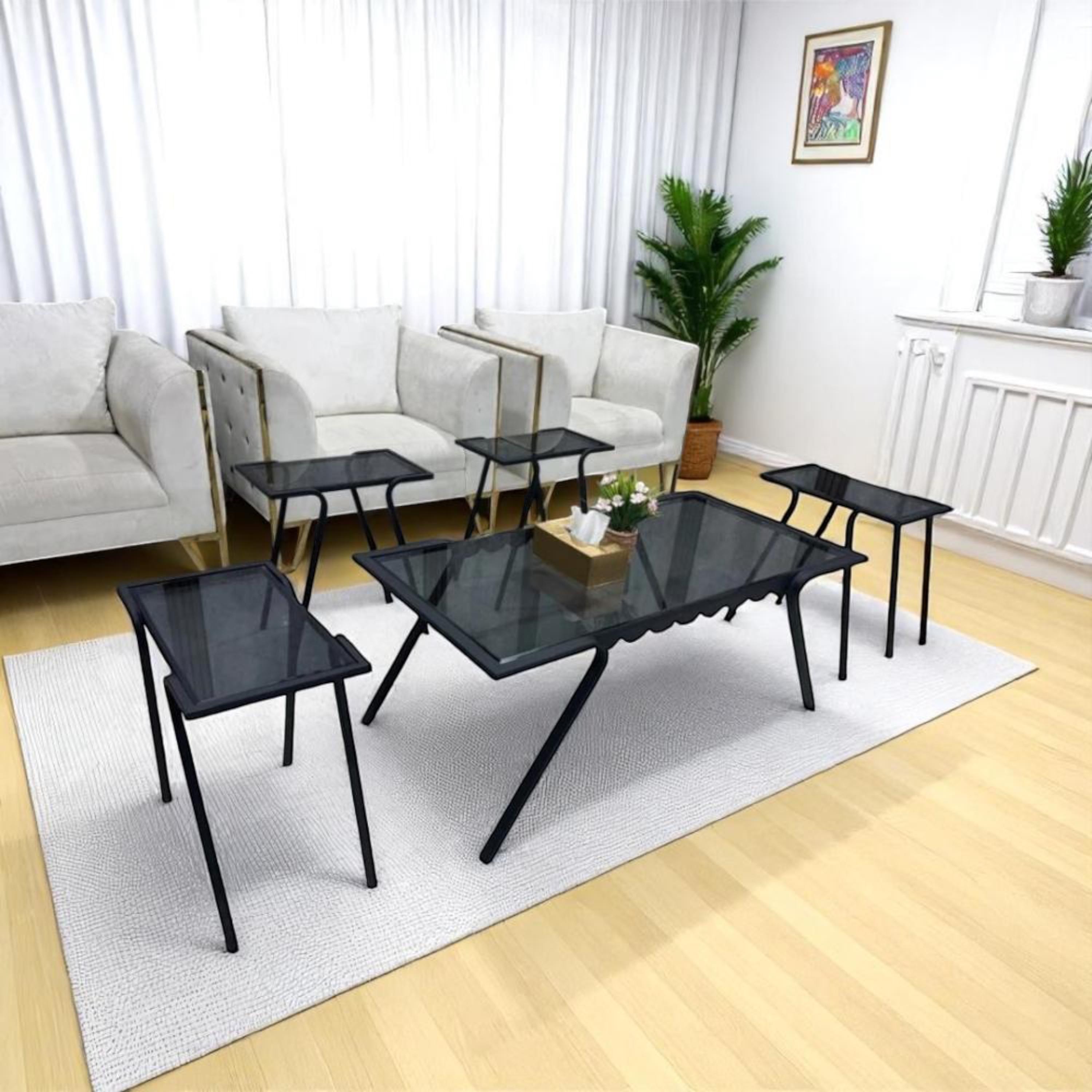 Glass Top 5-Piece Table Set-furniture-livingroom-coffeetables-image-4