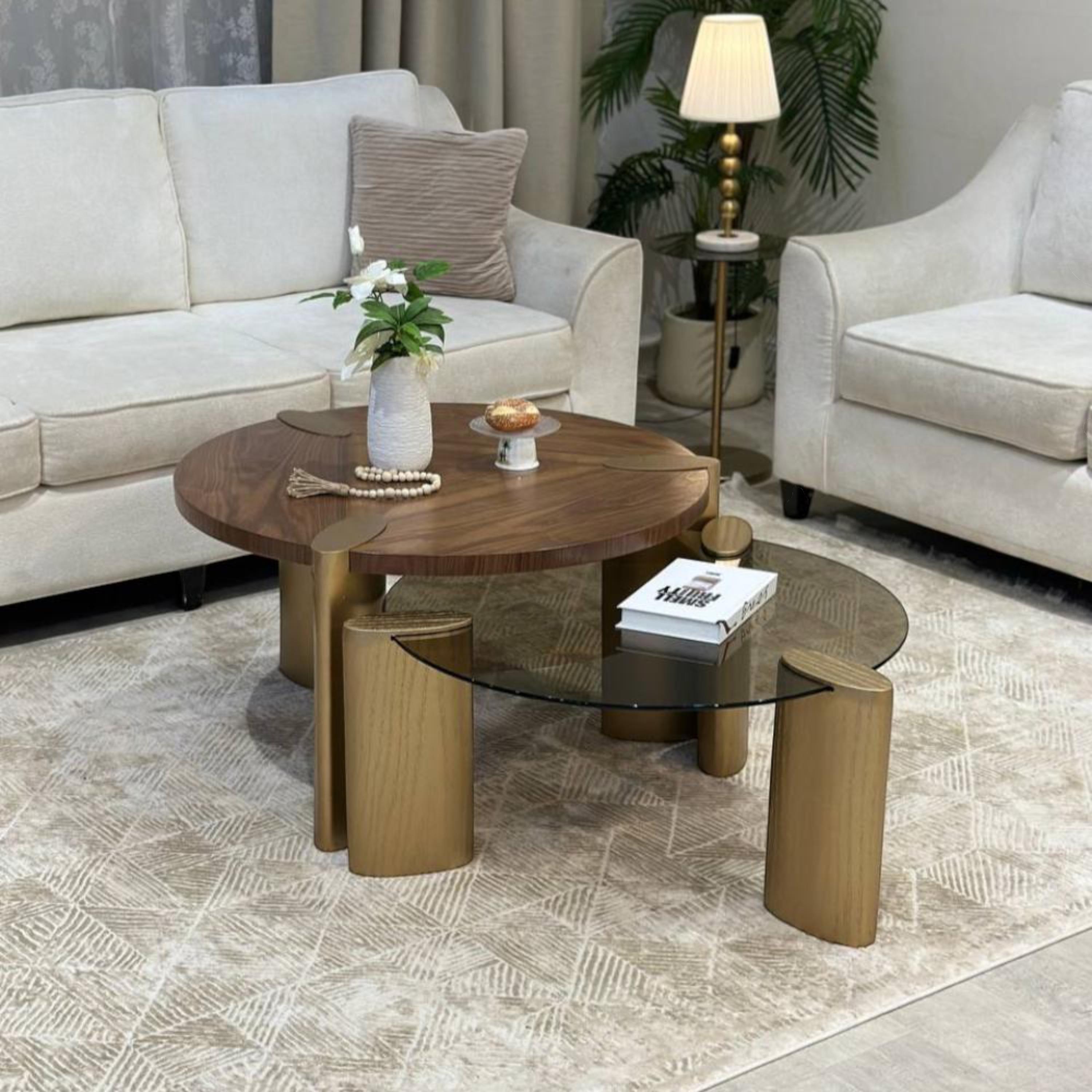 Wooden Top 6-Piece Table Set-furniture-livingroom-coffeetables-image-3