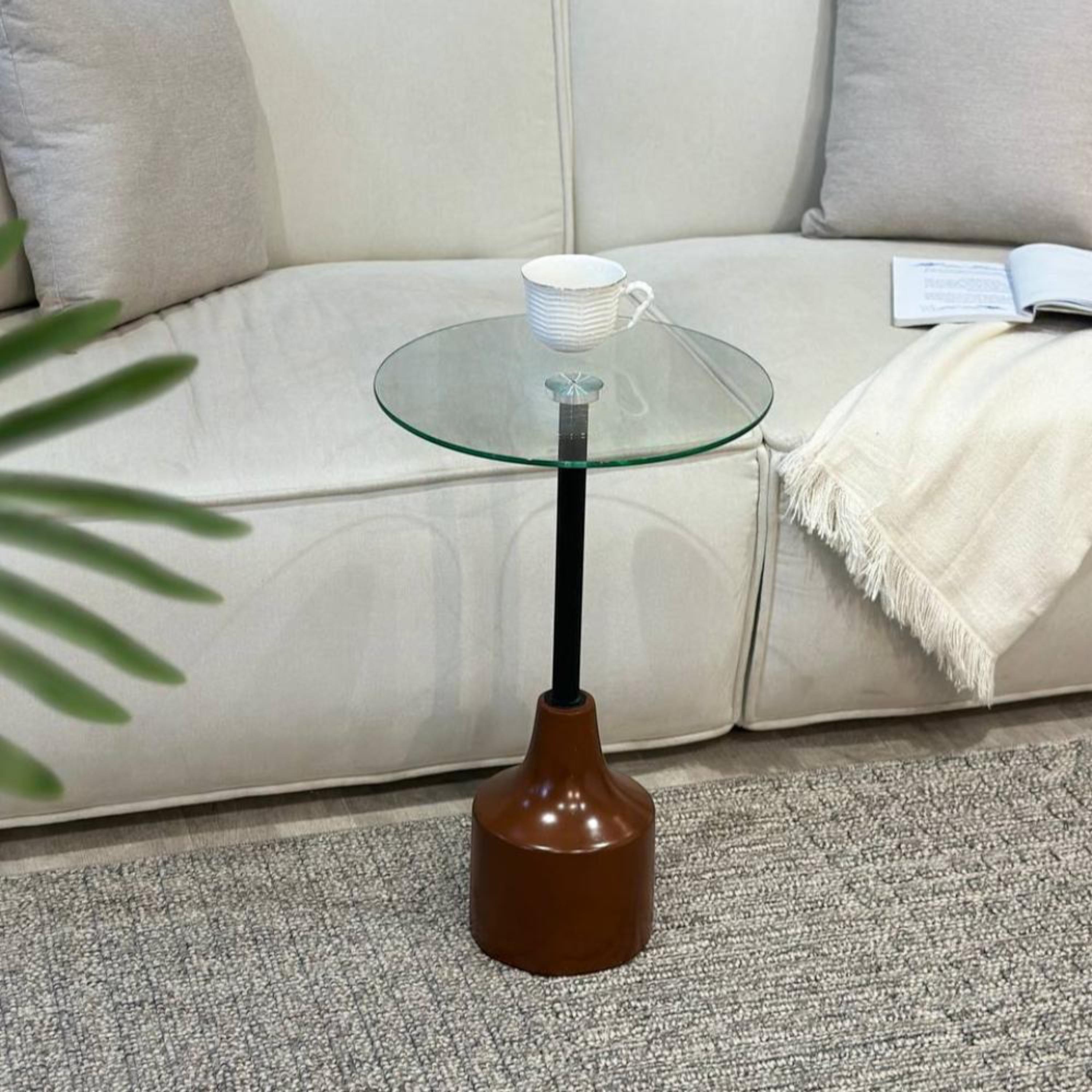 Glass Top Side Table - 35x35x55 cm-furniture-livingroom-sideandendtables-image-2