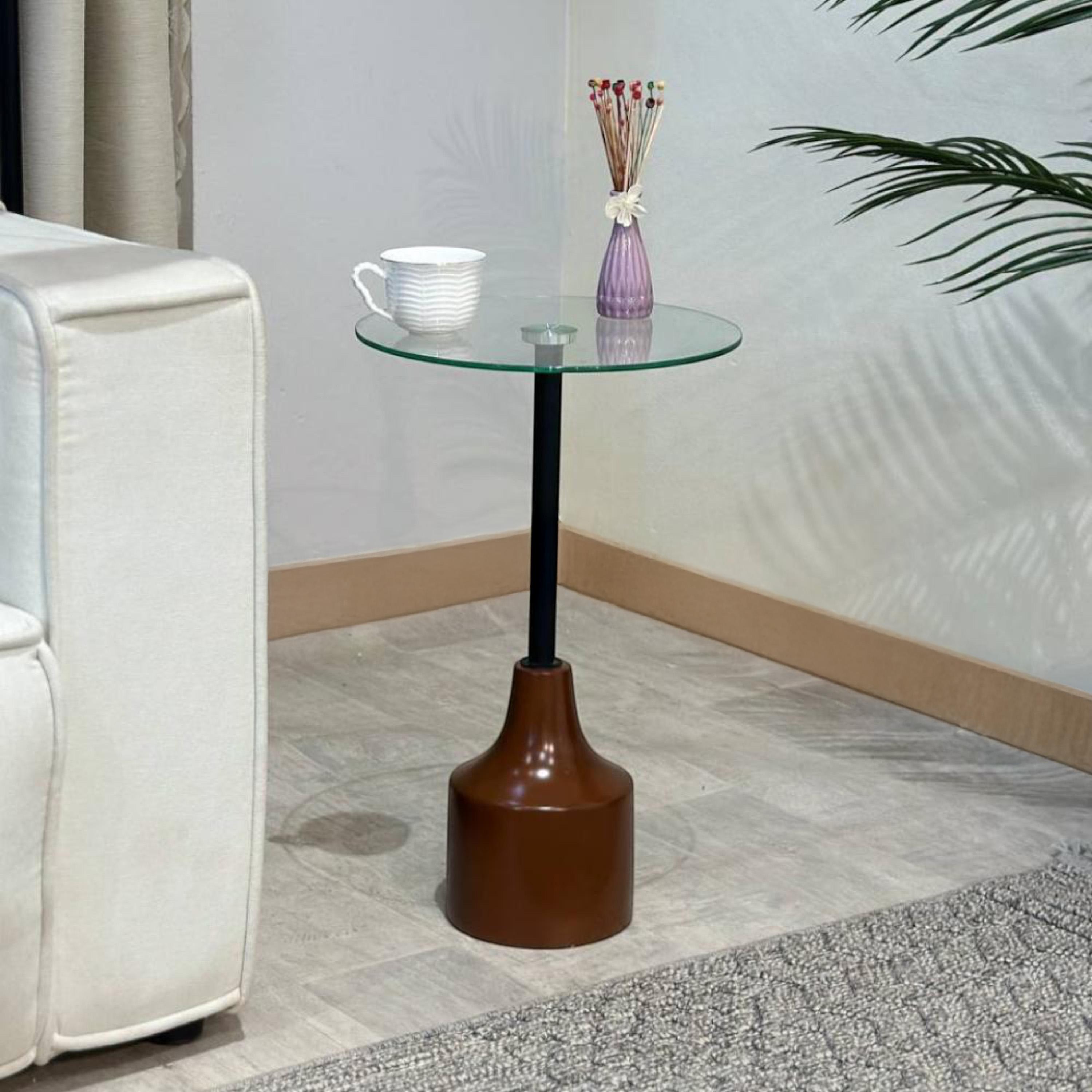 Glass Top Side Table - 35x35x55 cm-furniture-livingroom-sideandendtables-image-3