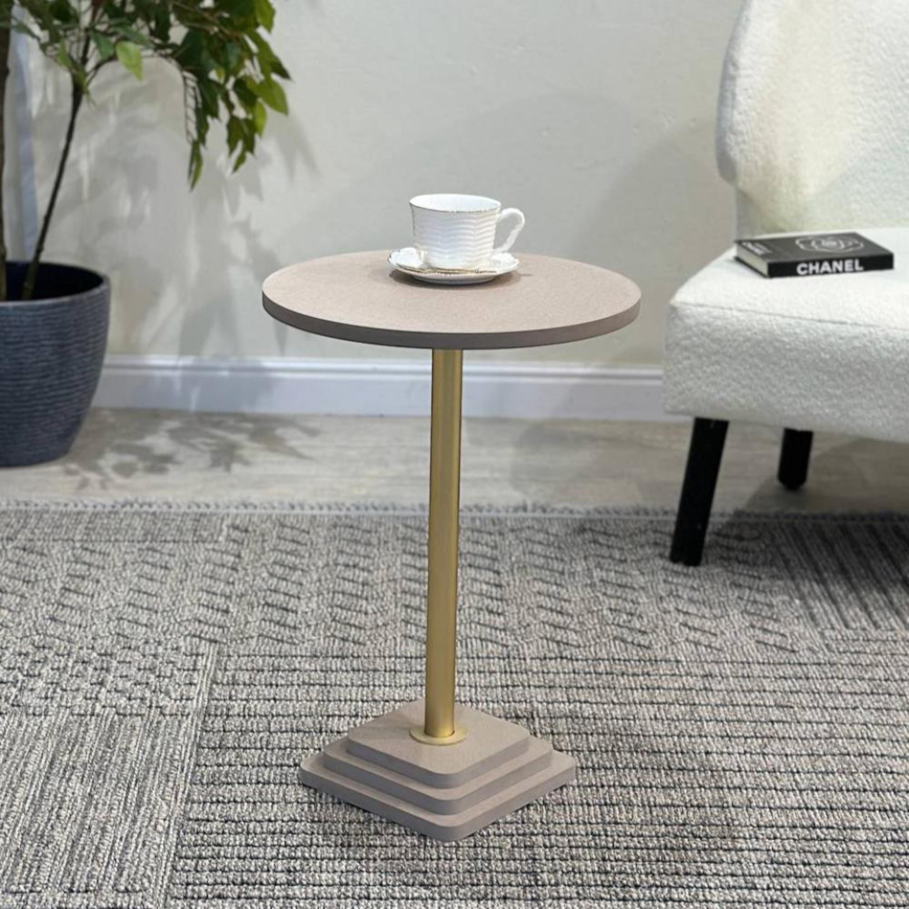 Round Accent Table - 38x38x54 cms-furniture-livingroom-sideandendtables-image-3