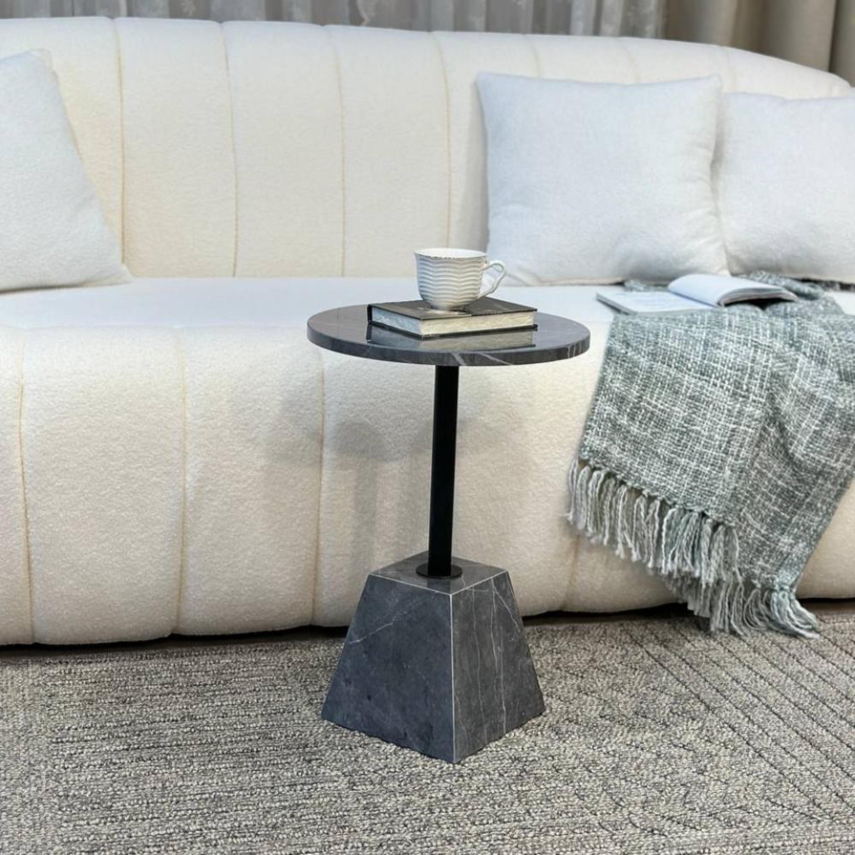 Round Accent Table - 36x36x53 cms-furniture-livingroom-coffeetables-image-1
