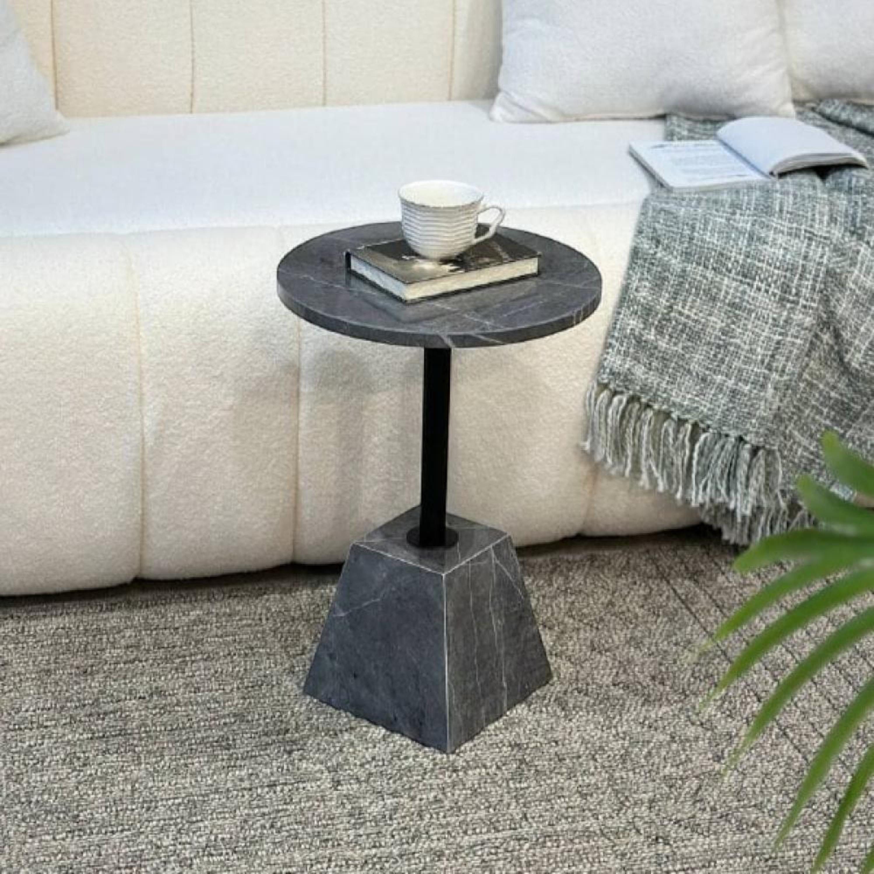 Round Accent Table - 36x36x53 cms-furniture-livingroom-coffeetables-image-2
