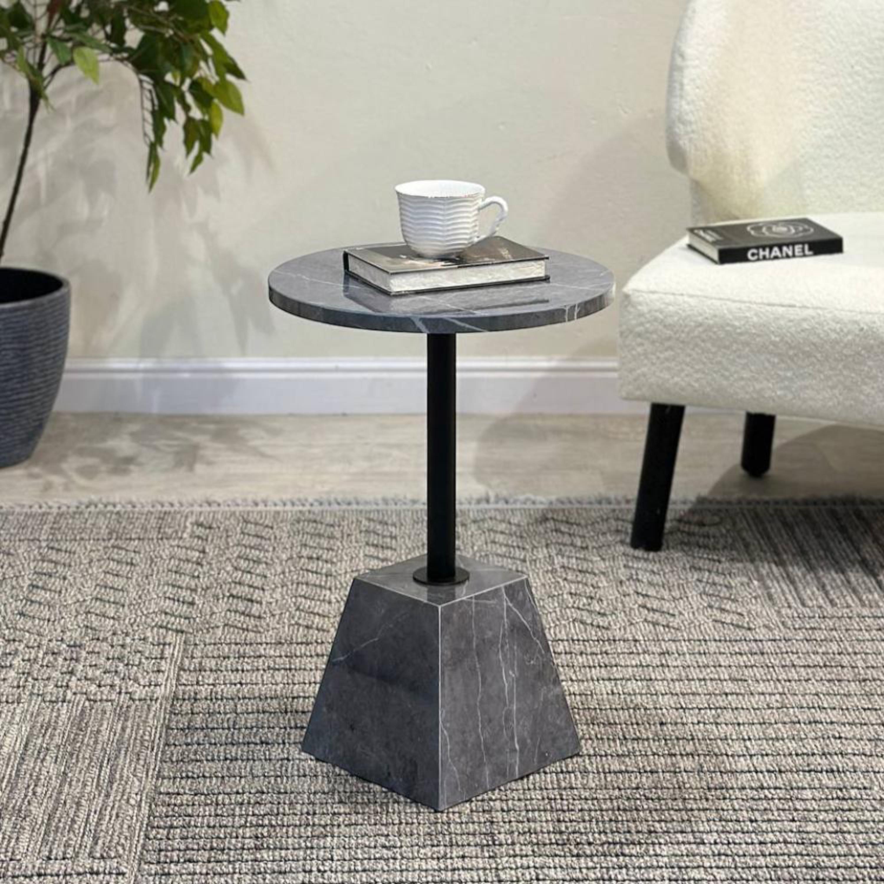 Round Accent Table - 36x36x53 cms-furniture-livingroom-coffeetables-image-3