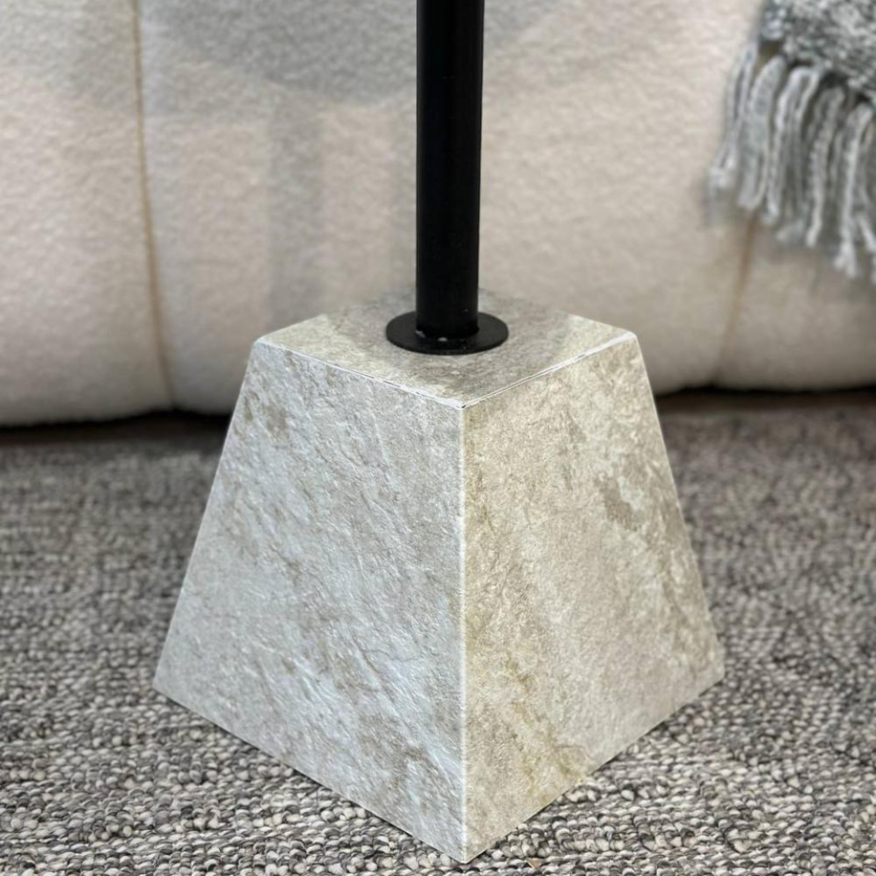 Wooden Top Pedestal Side Table - 36x53 cms-furniture-livingroom-sideandendtables-image-4
