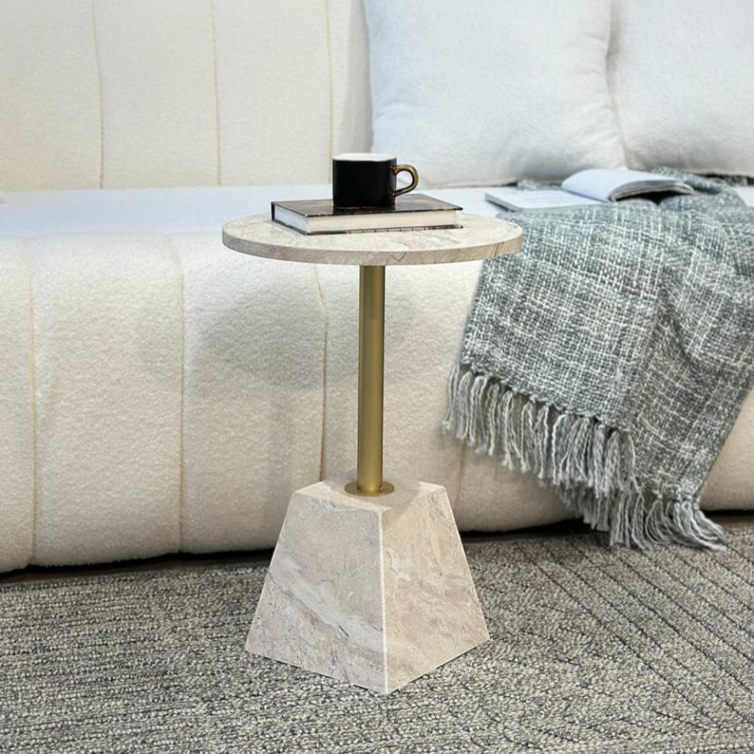 Wooden Top Accent Table - 36x36x53 cm-furniture-livingroom-coffeetables-image-1