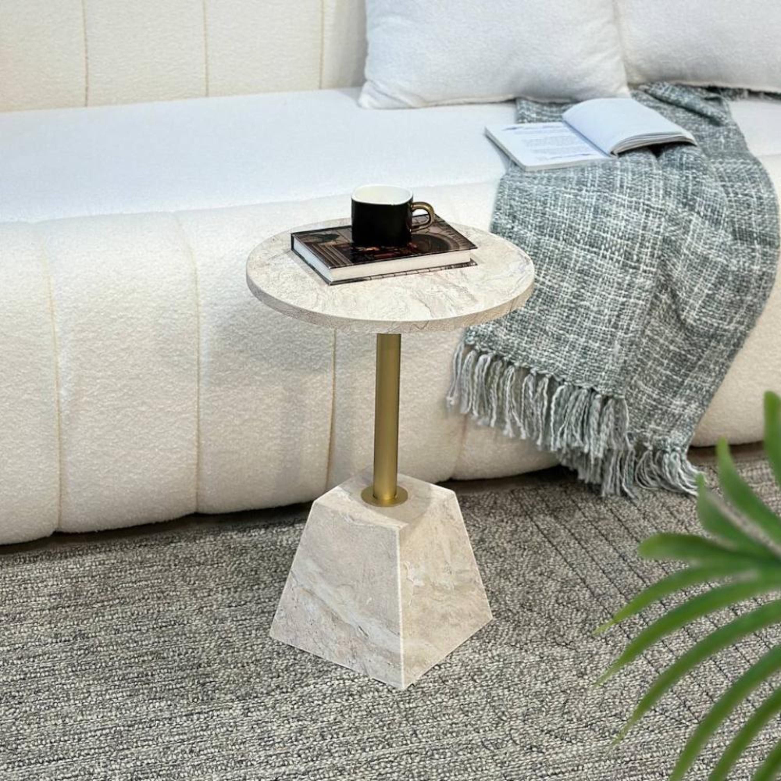 Wooden Top Accent Table - 36x36x53 cm-furniture-livingroom-coffeetables-image-2
