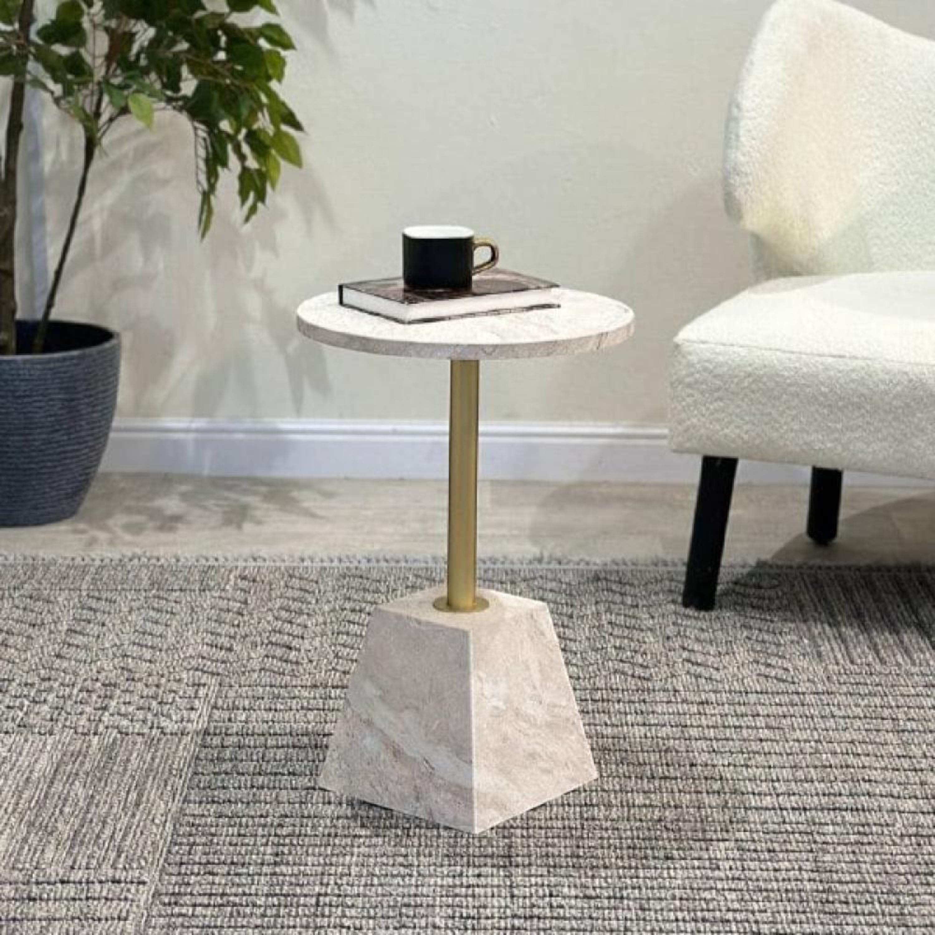 Wooden Top Accent Table - 36x36x53 cm-furniture-livingroom-coffeetables-image-3