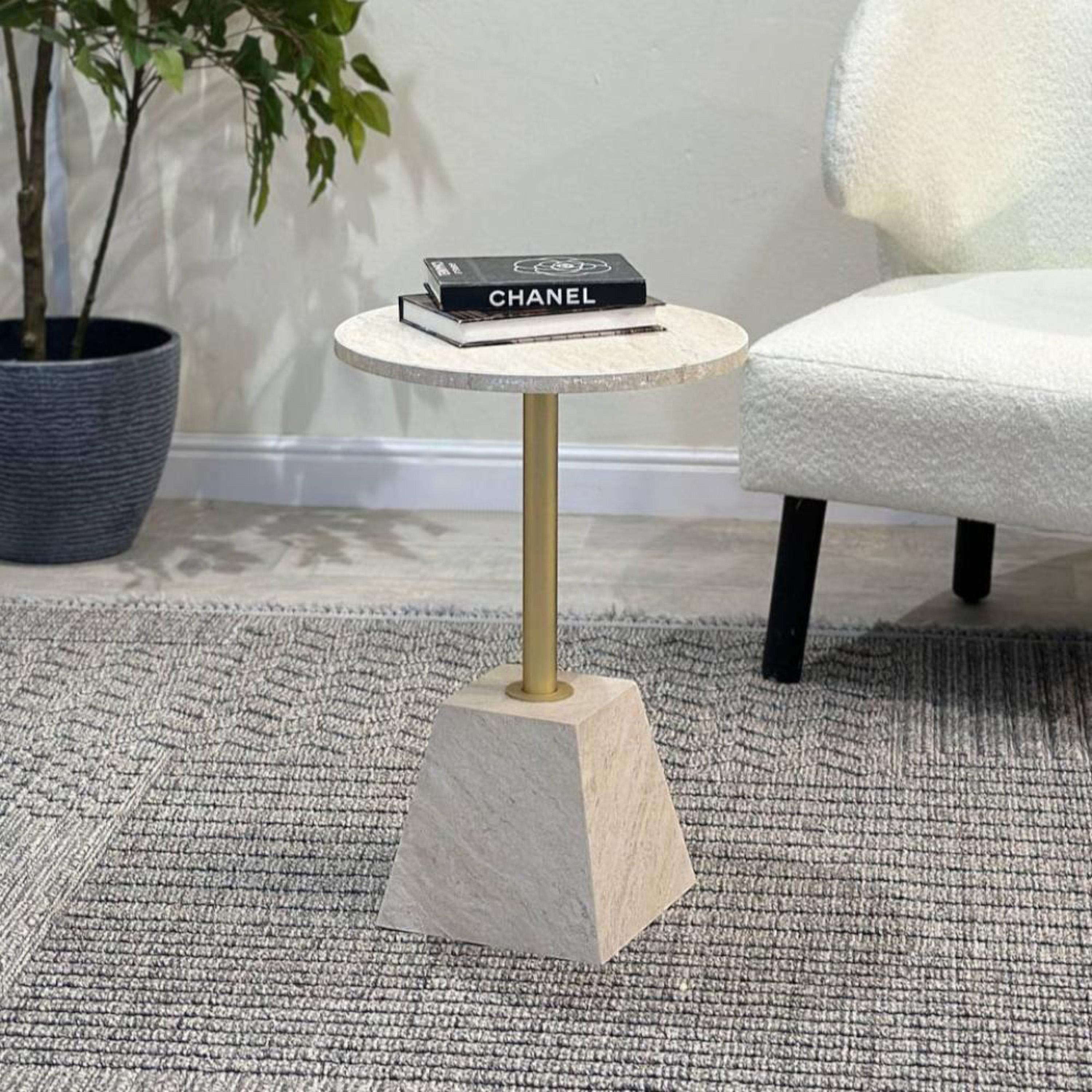 Round Accent Table - 36x36x53 cms-furniture-livingroom-sideandendtables-image-2