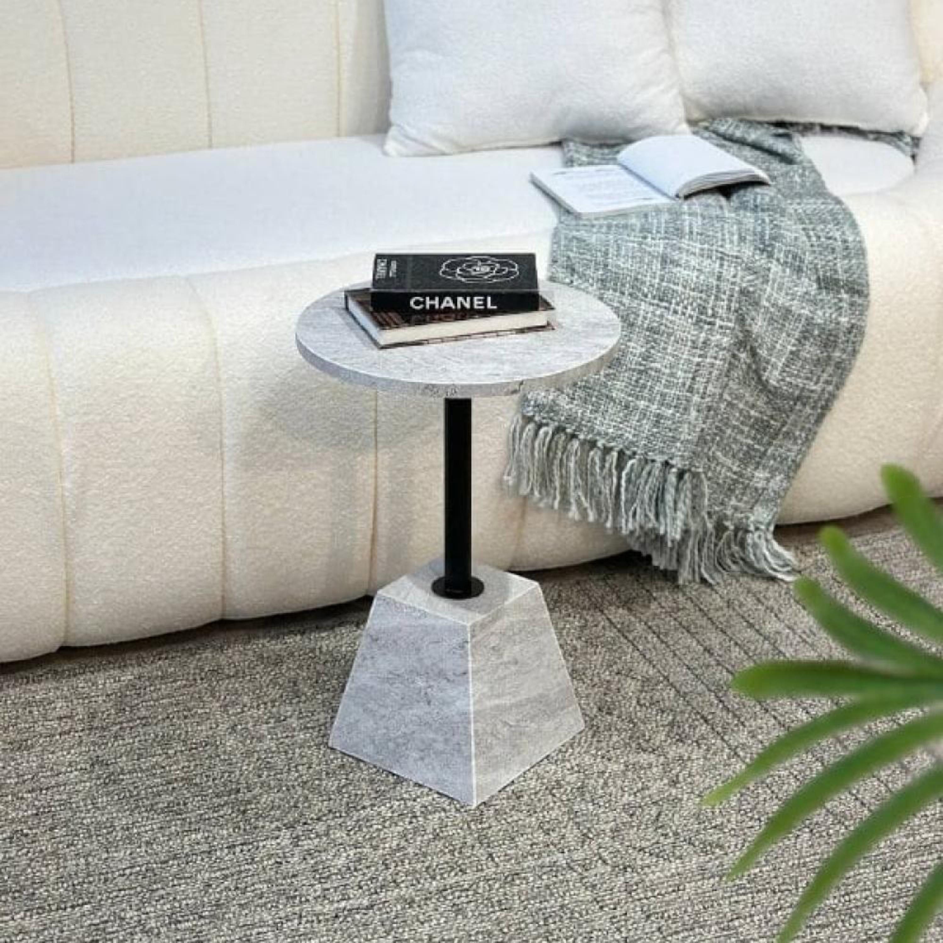 Wooden Top Accent Table - 36x36x53 cm-furniture-livingroom-coffeetables-image-2