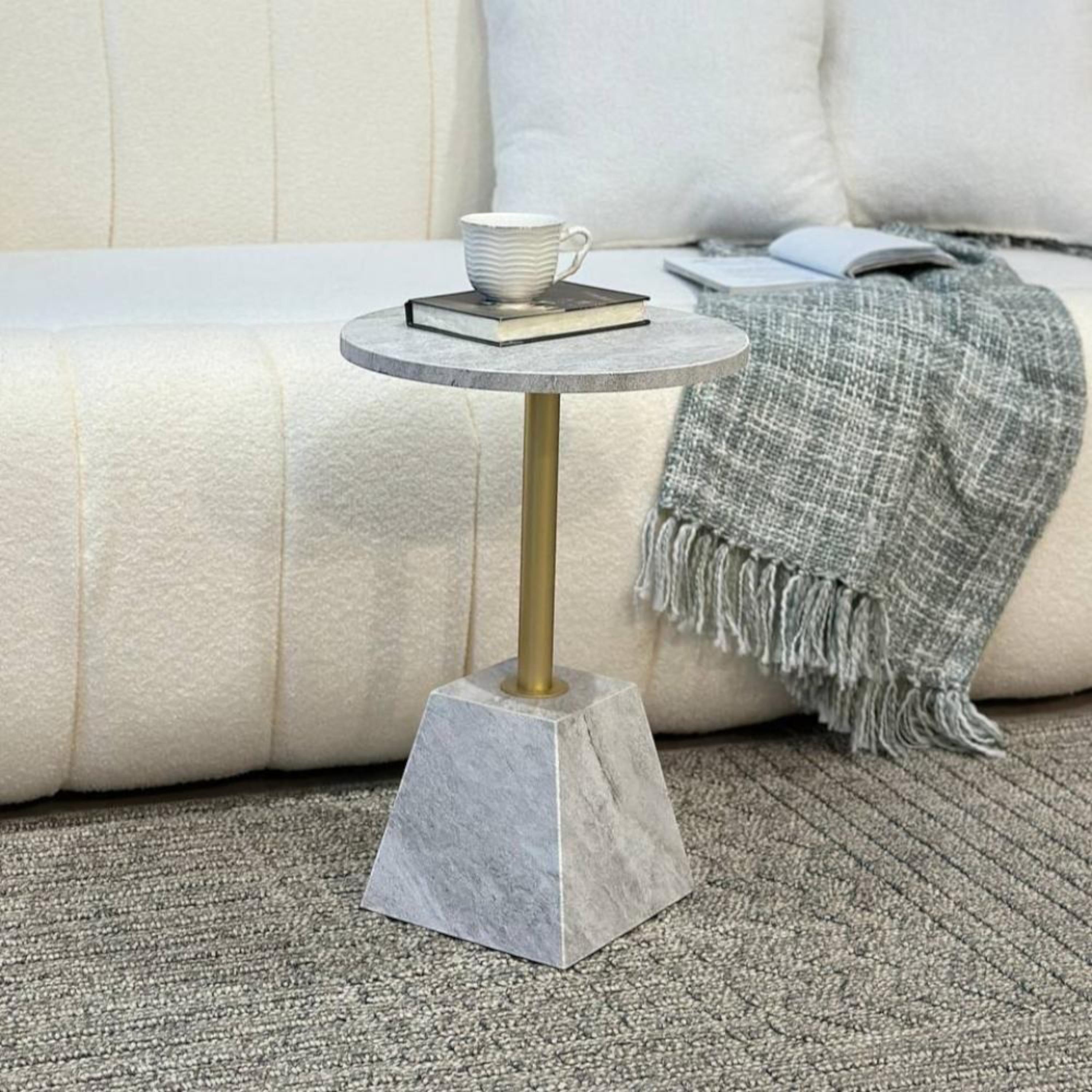 Wooden Top Side Table - 36x36x53 cms-furniture-livingroom-sideandendtables-image-2