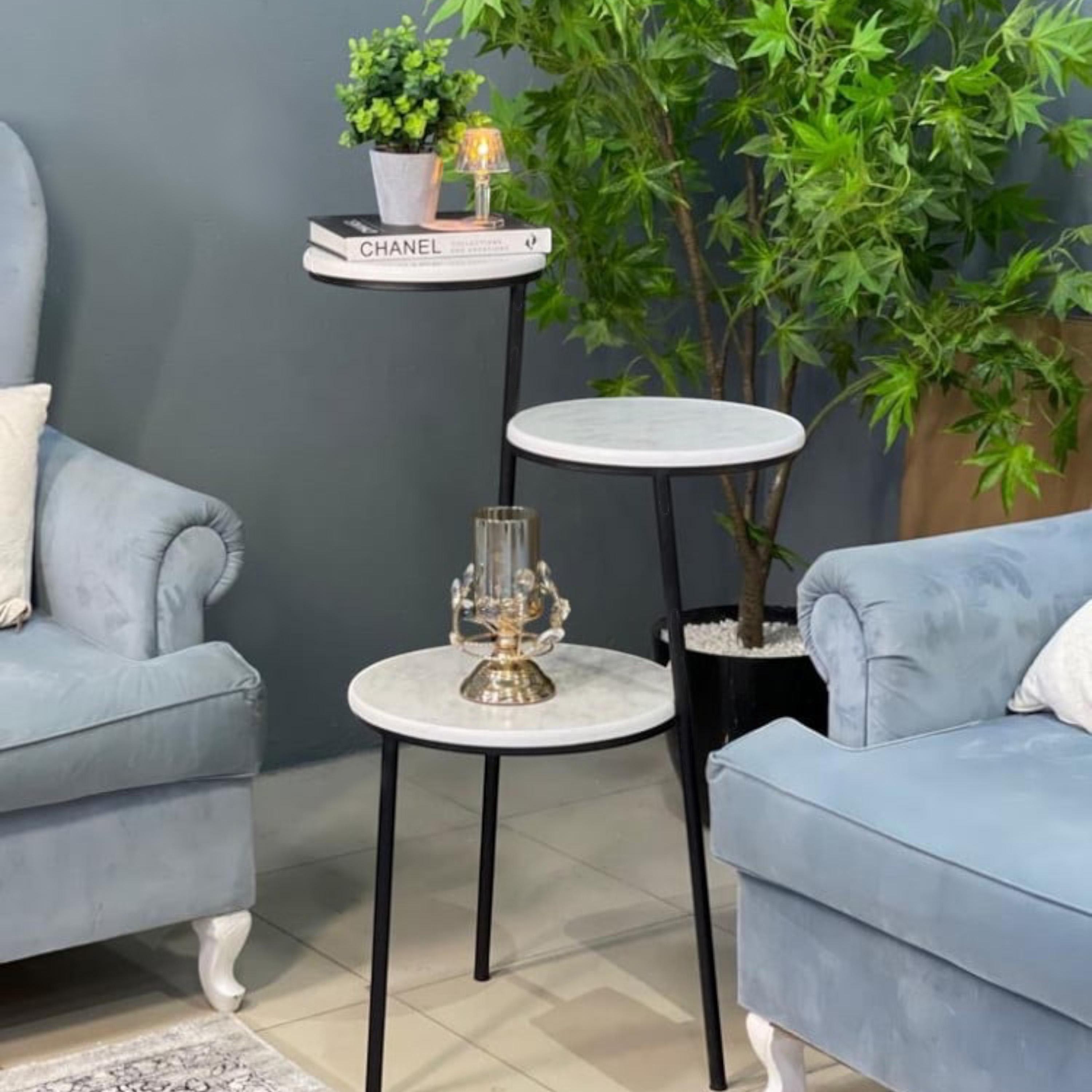Round 3-Tier Table Stand-furniture-livingroom-sideandendtables-image-1
