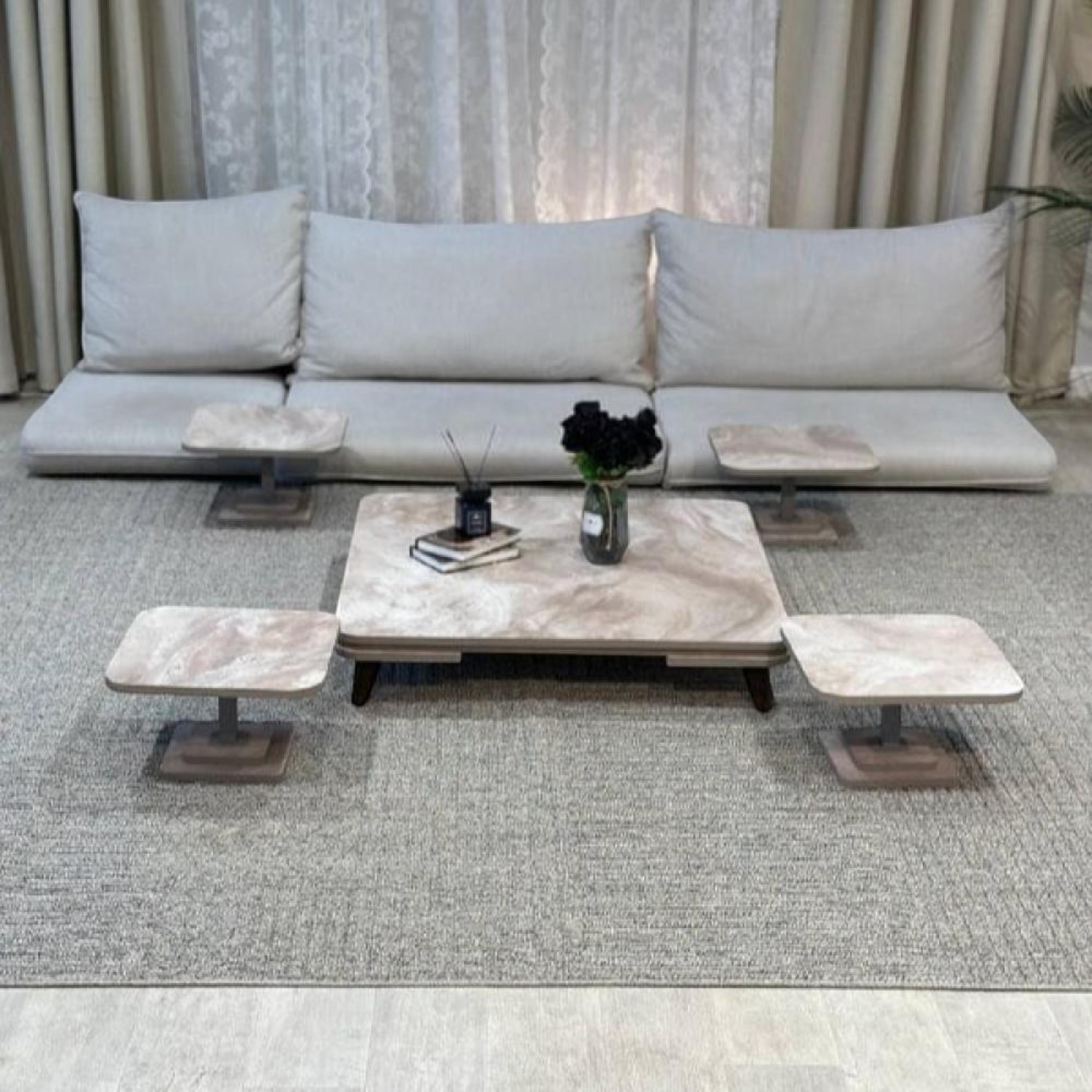 Wooden Top 5-Piece Table Set-furniture-livingroom-coffeetables-image-2
