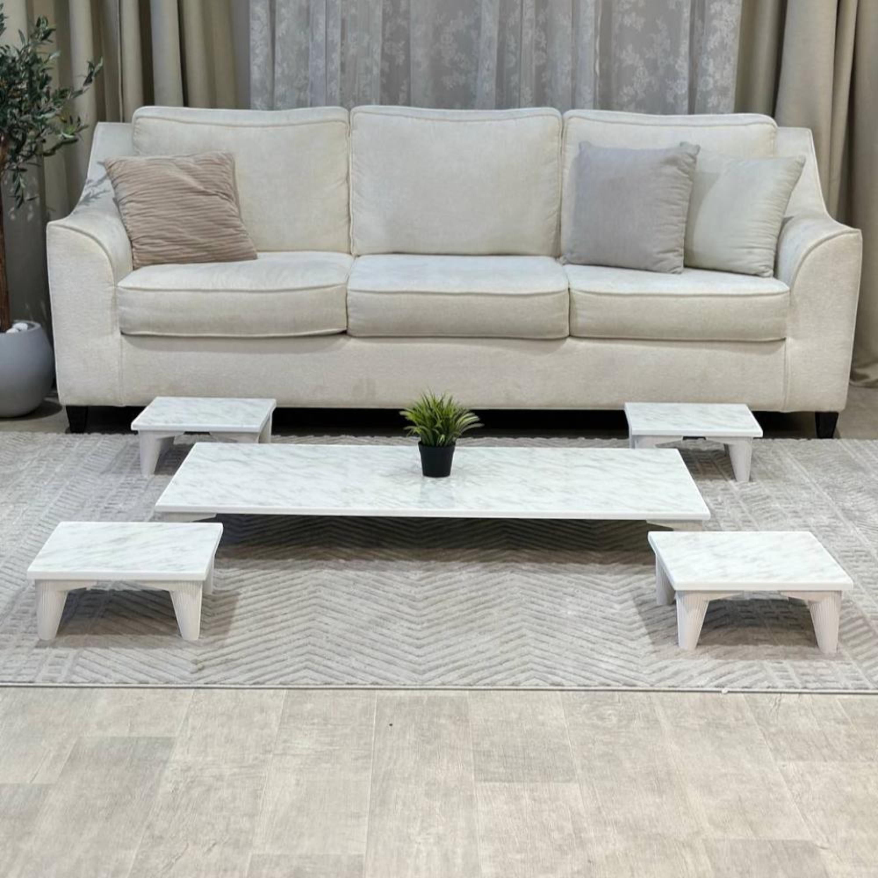 Wooden Top 5-Piece Table Set-furniture-livingroom-coffeetables-image-1