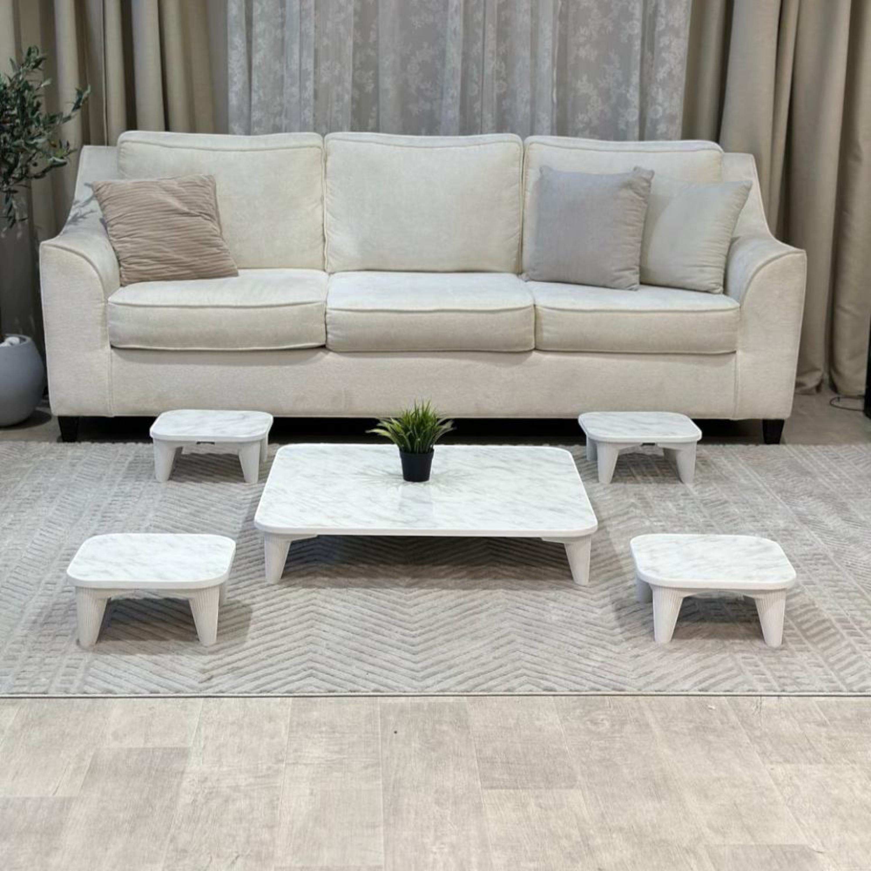 Wooden Top 5-Piece Table Set-furniture-livingroom-coffeetables-image-1