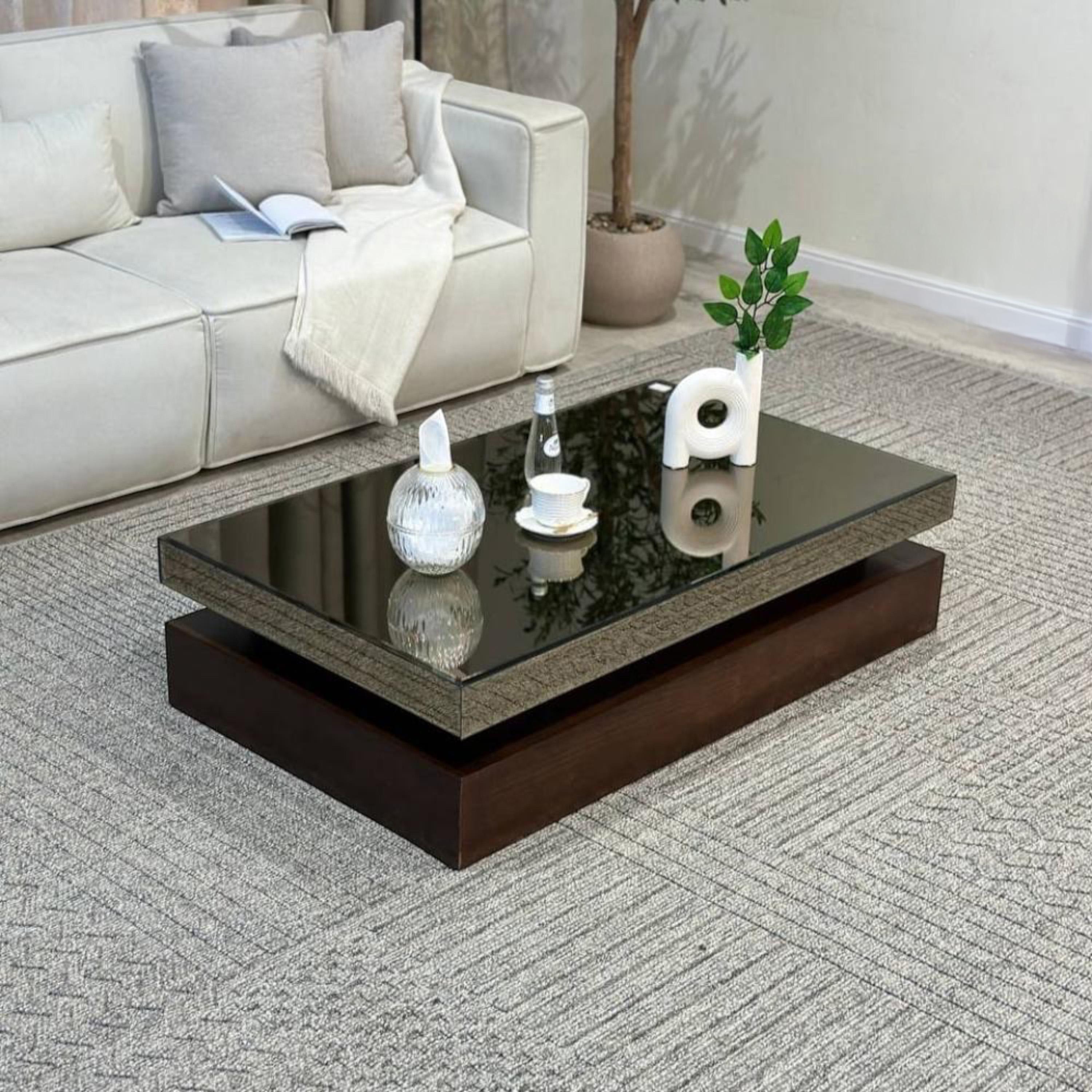 Mirror Top 7-Piece Coffee Table and Side Table Set-furniture-livingroom-coffeetables-image-5