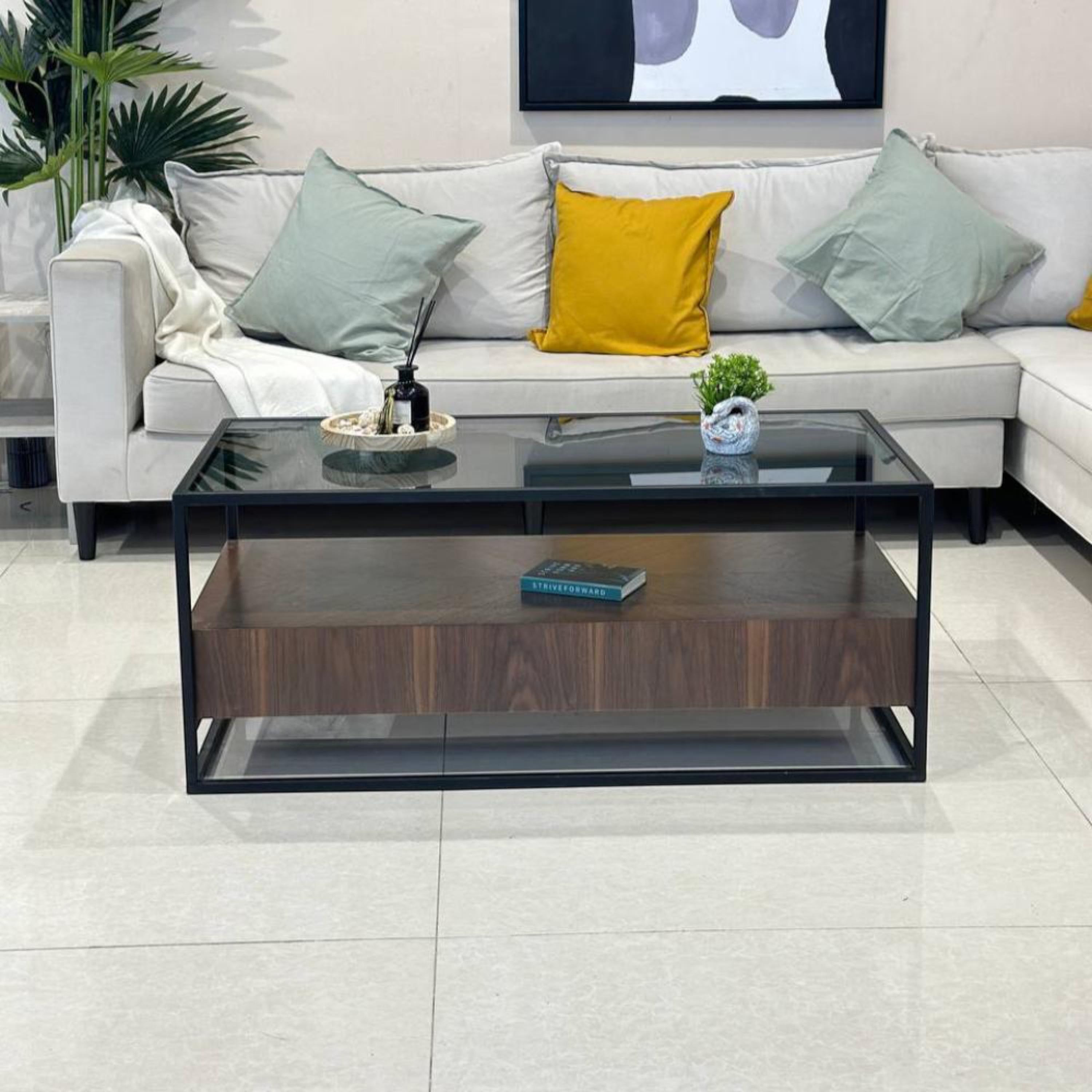 Wooden Top 5-Piece Coffee Table and Side Table Set-furniture-livingroom-coffeetables-image-5