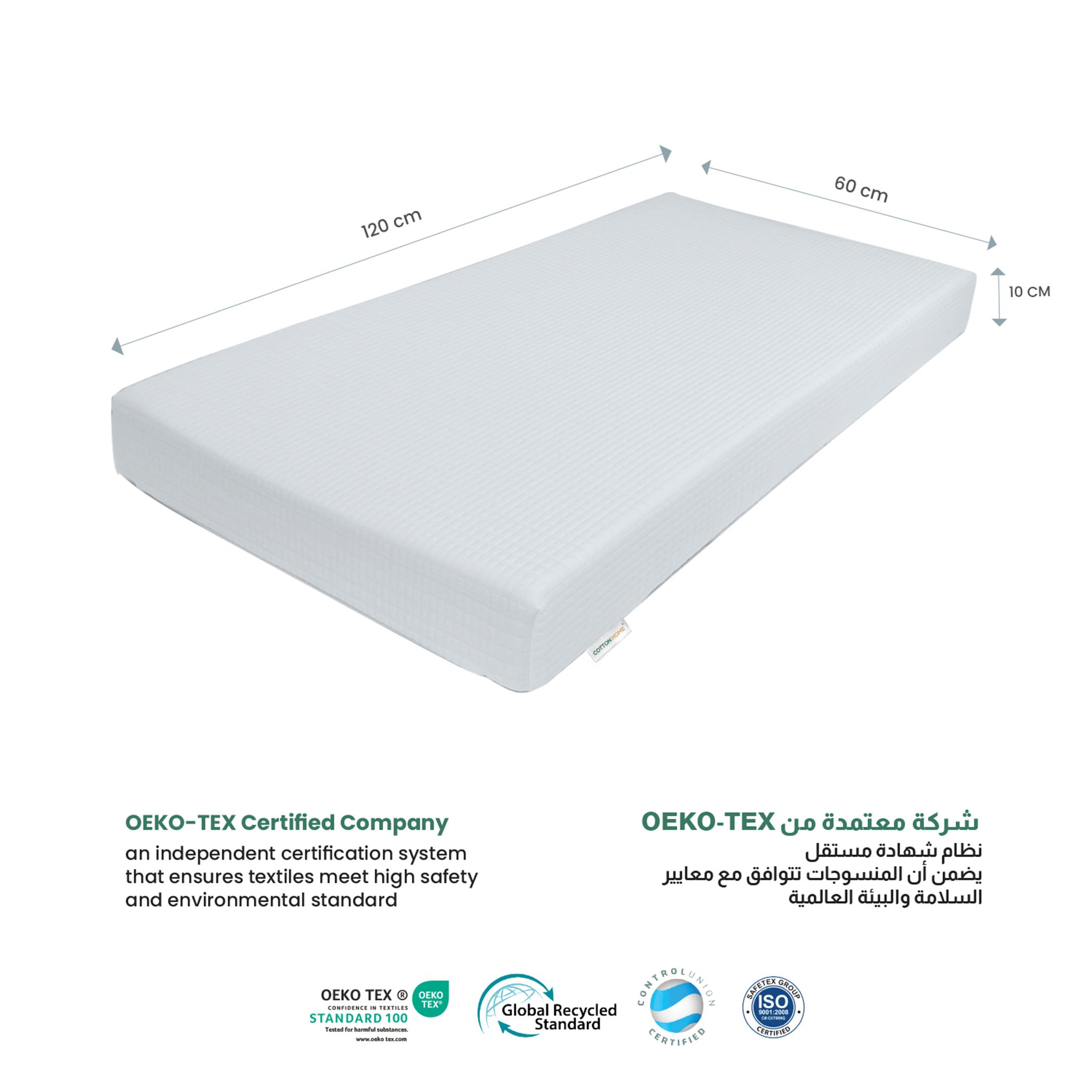 مرتبة سرير أطفال ميموري فوم مع غطاء محبوك من ألتيما - 60x120 سم-hbxfurniture-mattresses-toddler-image-4