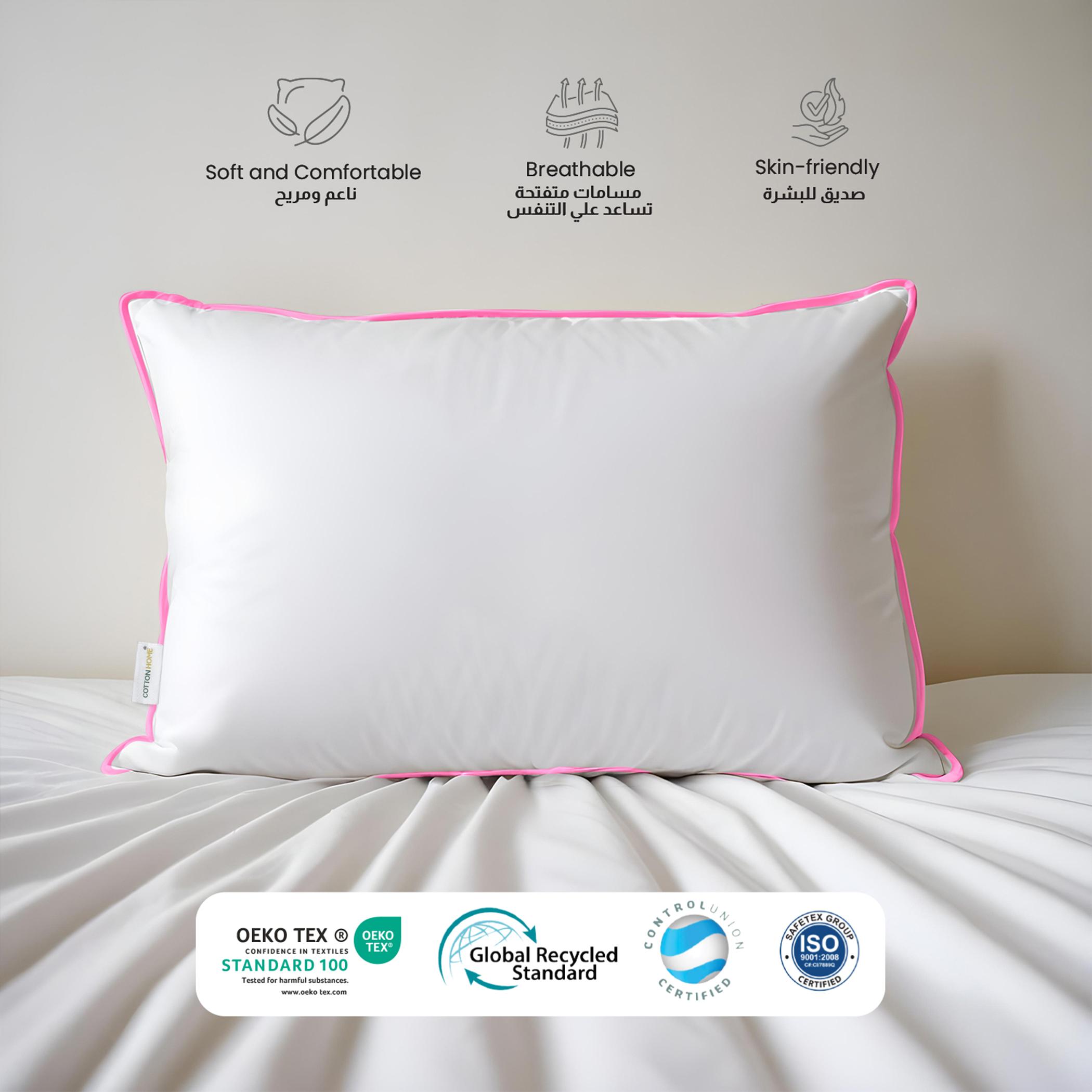 Ultima 2-Piece Cotton Baby Pillow with Cord Set - 30x45 cm-hbxdecorandfurnishings-bedding-duvetsandpillows-image-1