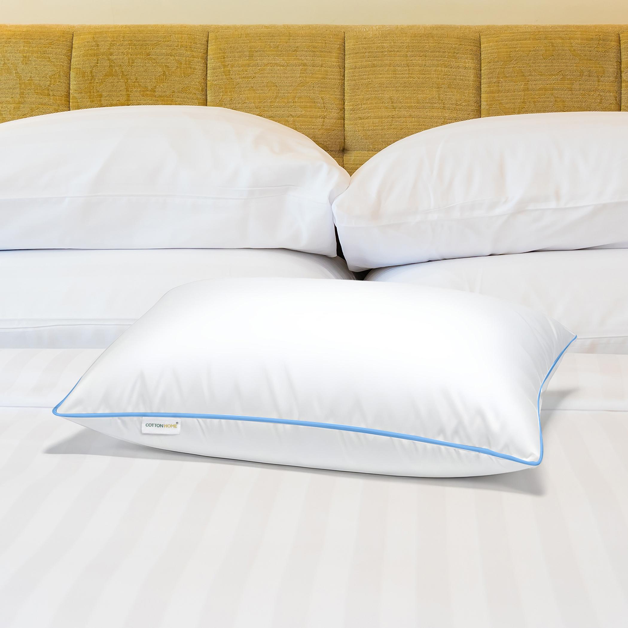 Ultima Cotton Baby Pillow with Blue Cord - 30x45 cm-hbxdecorandfurnishings-bedding-duvetsandpillows-image-1