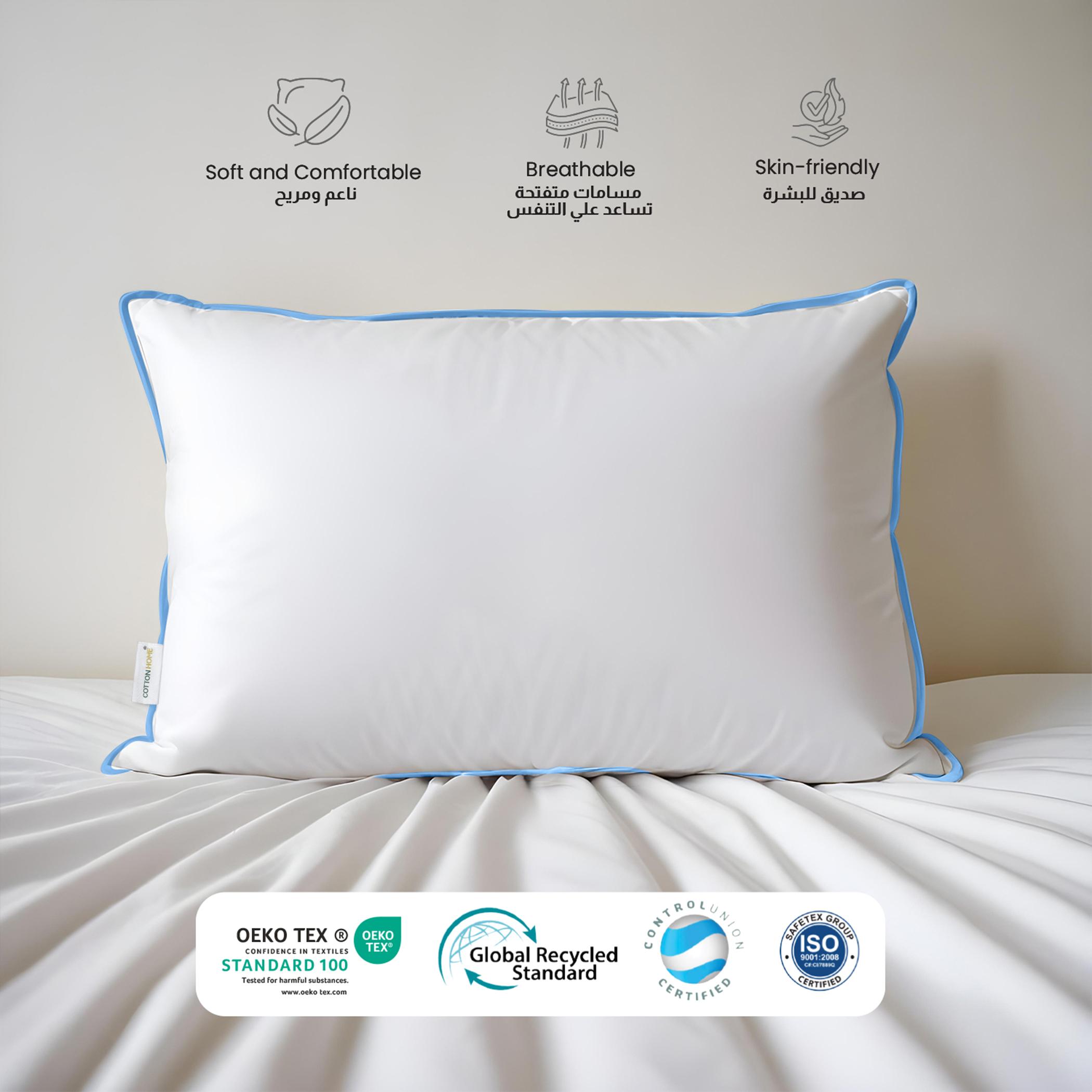 Ultima Cotton Baby Pillow with Blue Cord - 30x45 cm-hbxdecorandfurnishings-bedding-duvetsandpillows-image-2