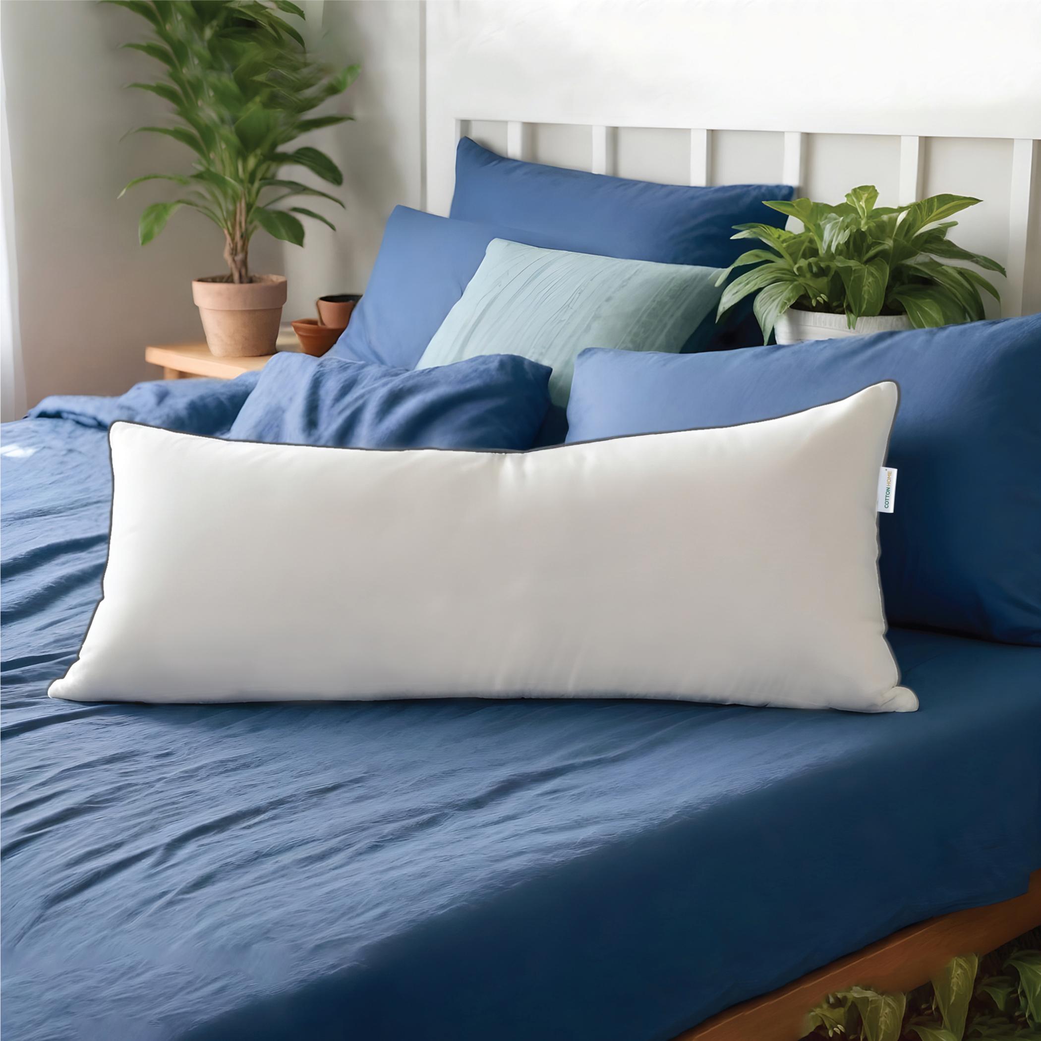 Ultima Cotton Body Pillow with Black Cord - 45x145 cm-hbxdecorandfurnishings-bedding-duvetsandpillows-image-1