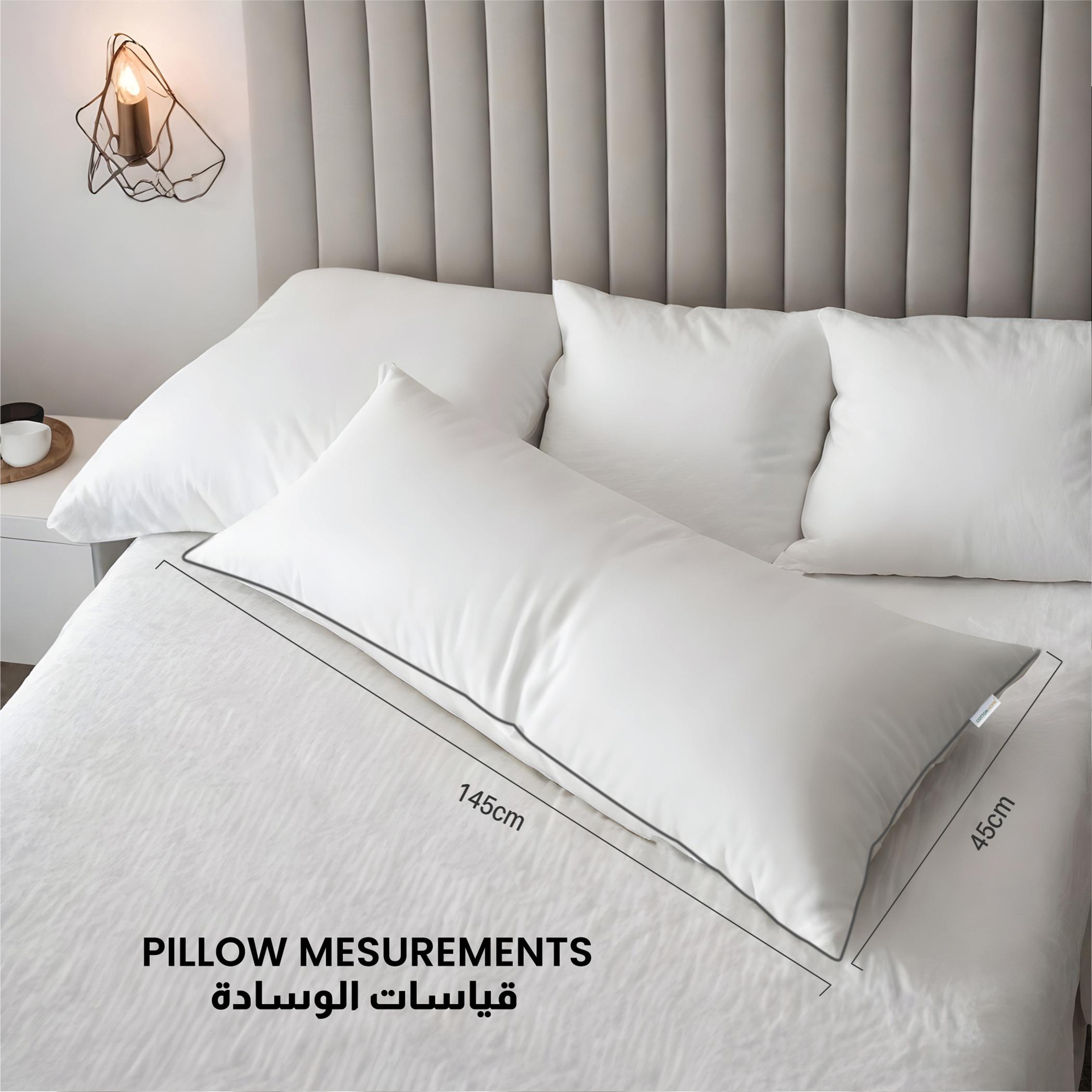 Ultima Cotton Body Pillow with Black Cord - 45x145 cm-hbxdecorandfurnishings-bedding-duvetsandpillows-image-3