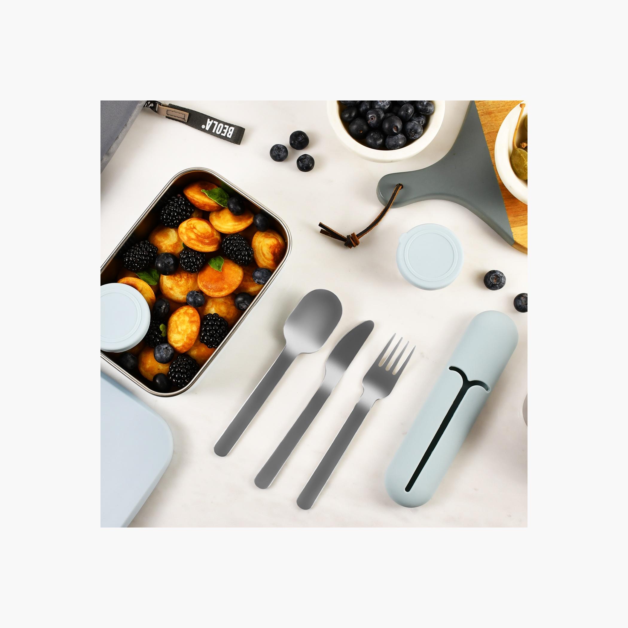 BEOLA 3-Piece Stainless Steel Cutlery Set with Silicone Pouch-school-lunchessentials-lunchboxes-image-4