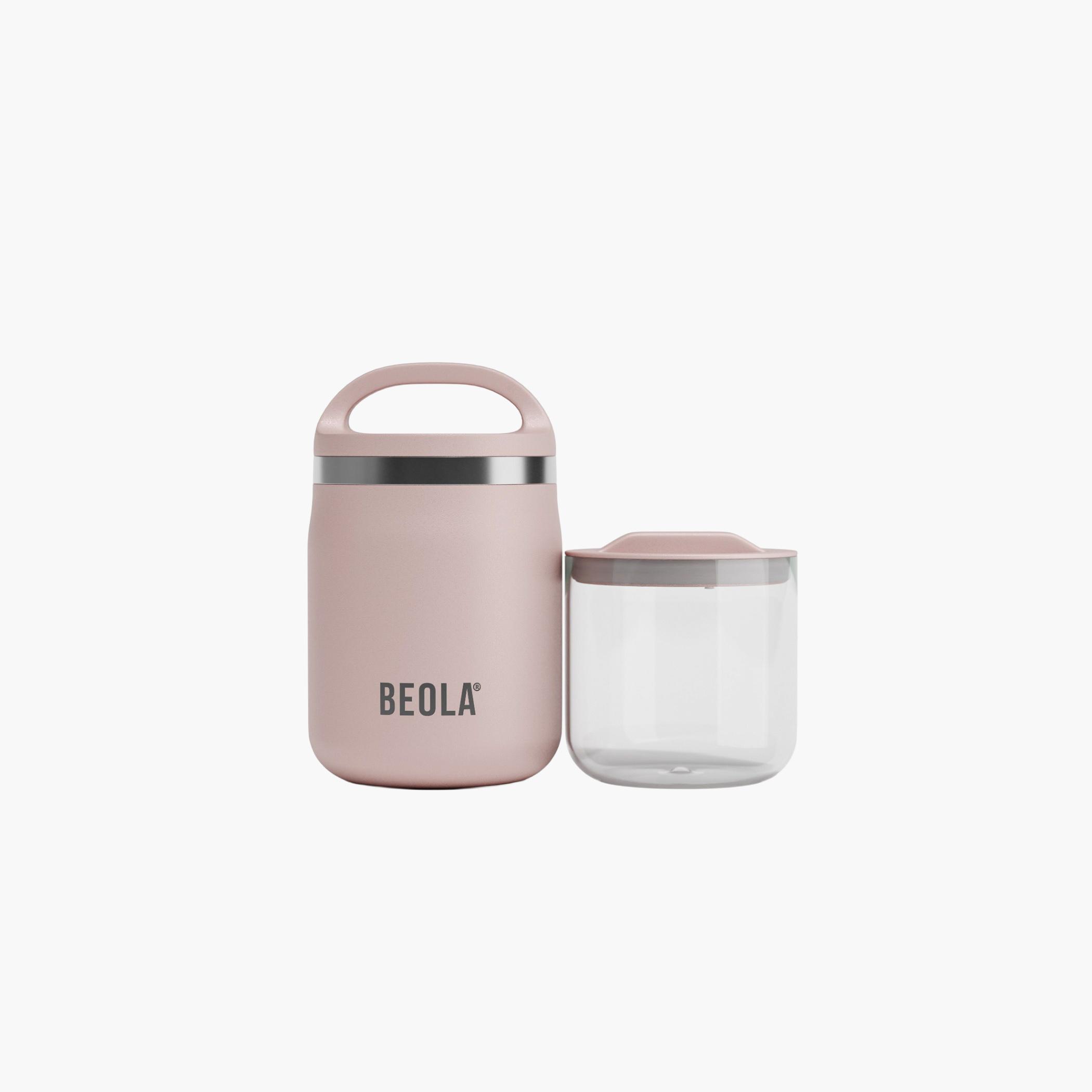 BEOLA Solid Food Jar with Snack Container - 600 ml-school-lunchessentials-lunchboxes-image-1