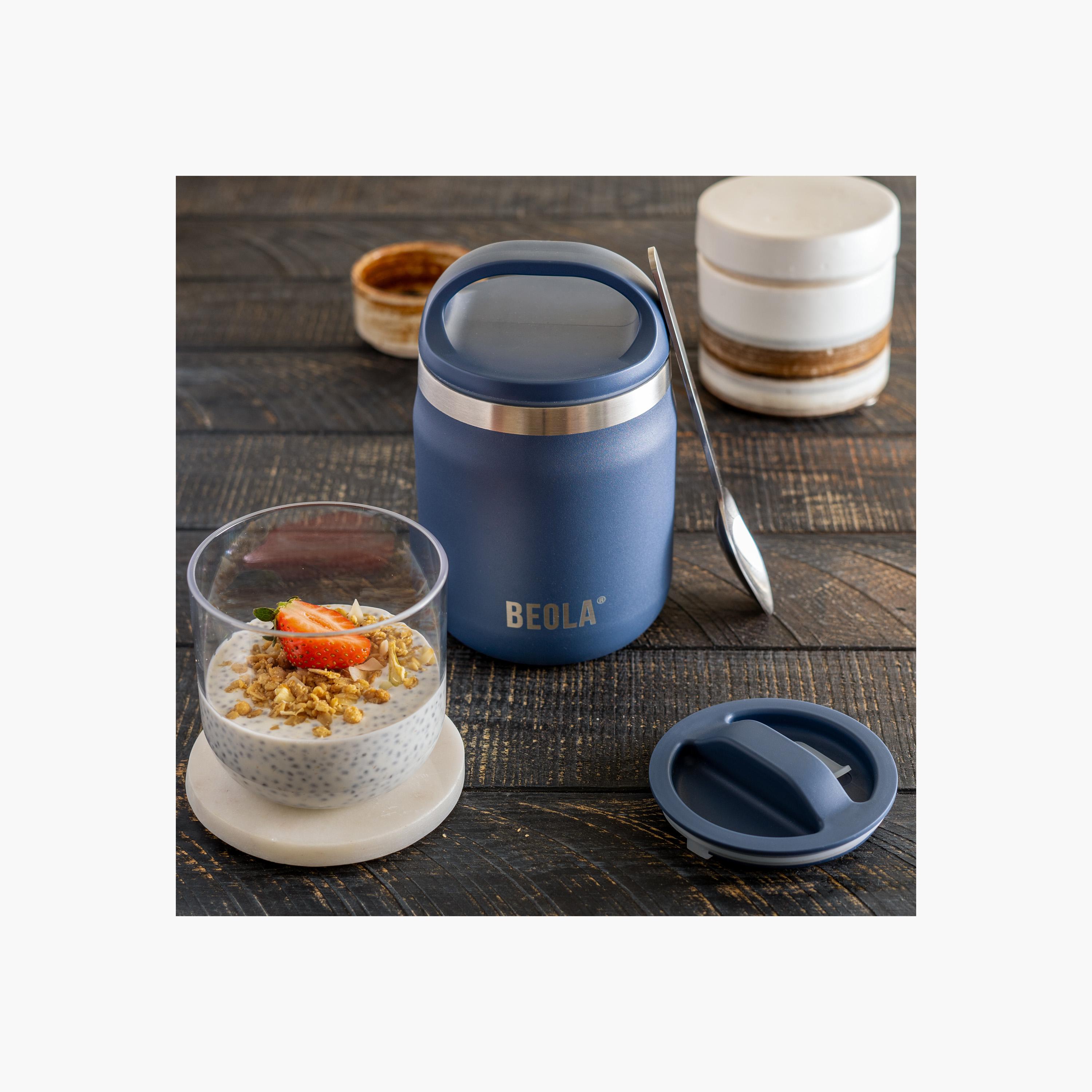 BEOLA Solid Food Jar with Snack Container - 600 ml-school-lunchessentials-lunchboxes-image-4