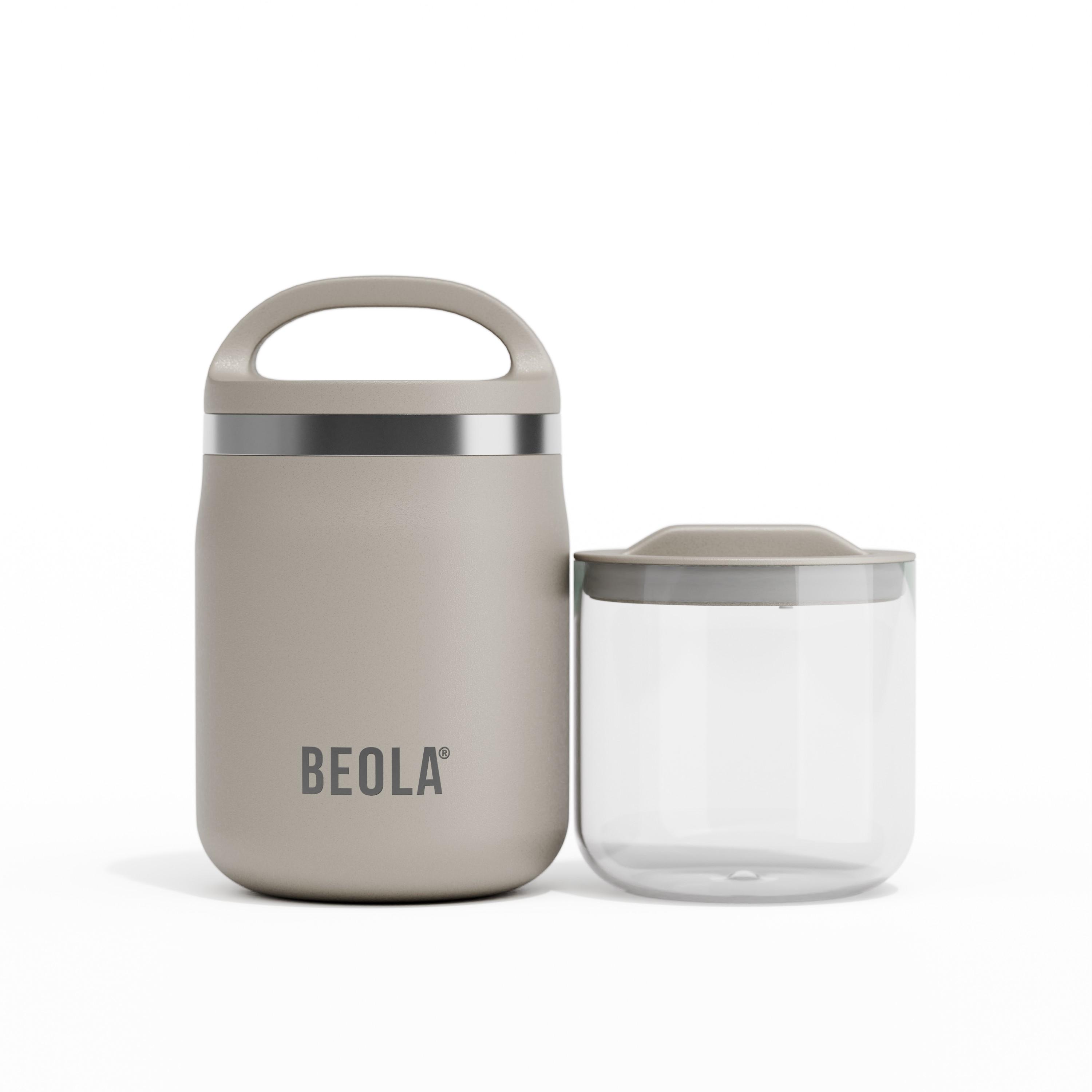 BEOLA Solid Food Jar with Snack Container - 600 ml-school-lunchessentials-lunchboxes-image-1