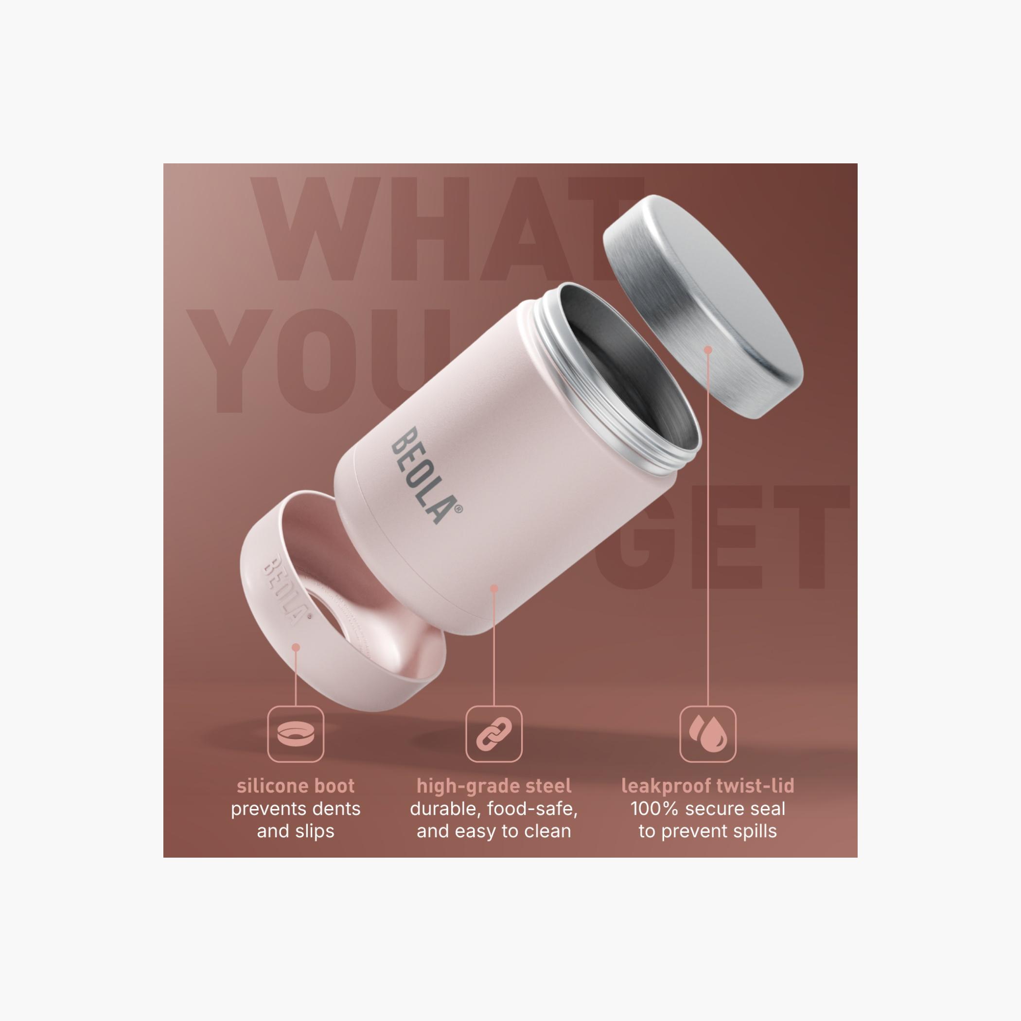 BEOLA Solid Vacuum Insulated Food Jar - 450 ml-school-lunchessentials-lunchboxes-image-2