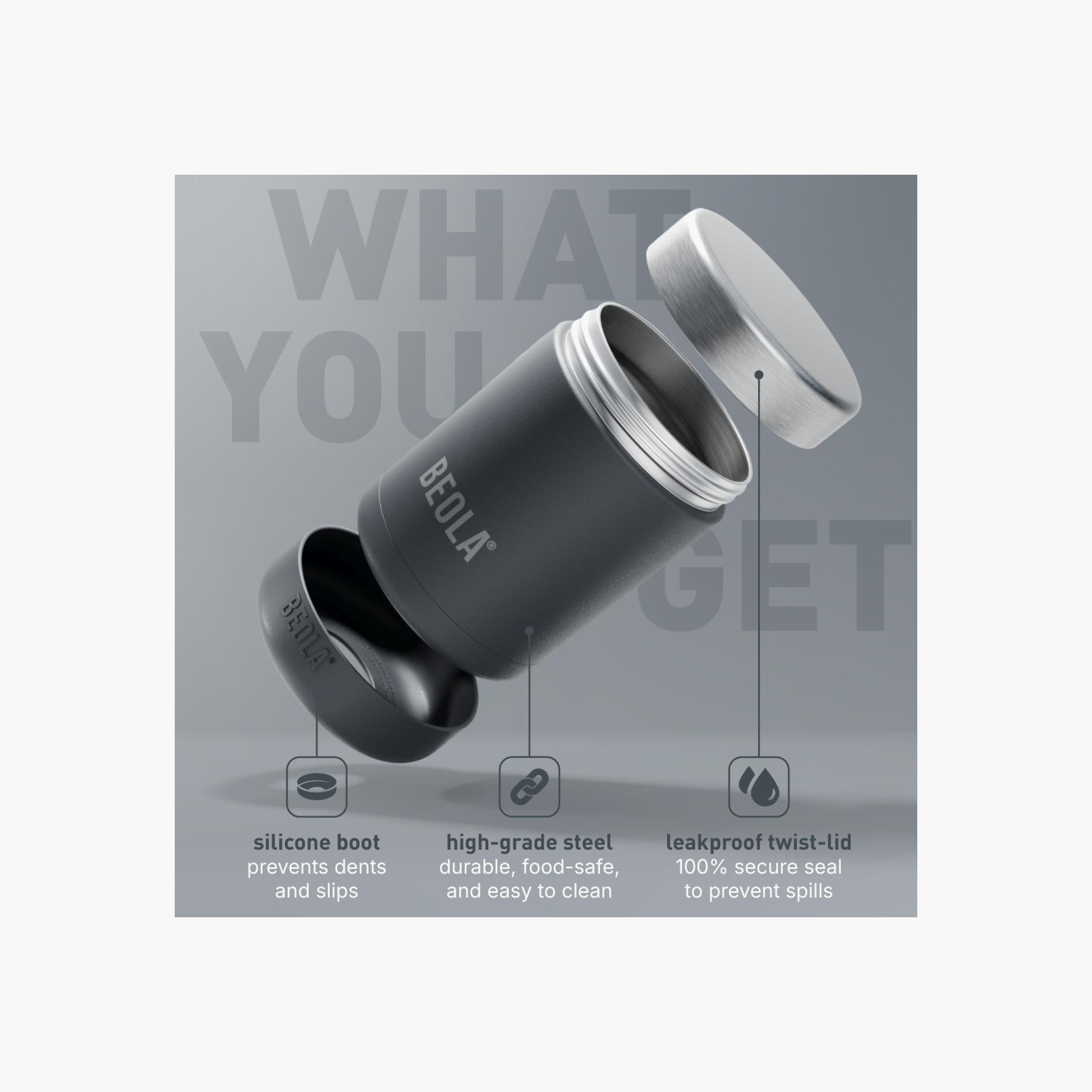 BEOLA Solid Vacuum Insulated Food Jar - 450 ml-school-lunchessentials-lunchboxes-image-3
